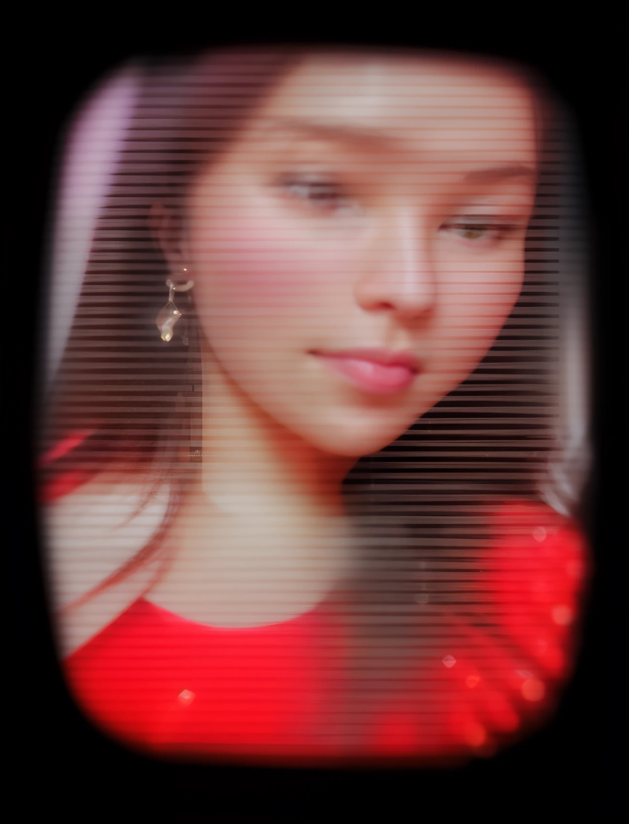 Describe a face that exudes both beauty and simplicity, with unassuming features that carry an innate charm, a warm and genuine smile that lights up the room, and eyes that reflect the purity of a kind soul, wearing dimond neckless