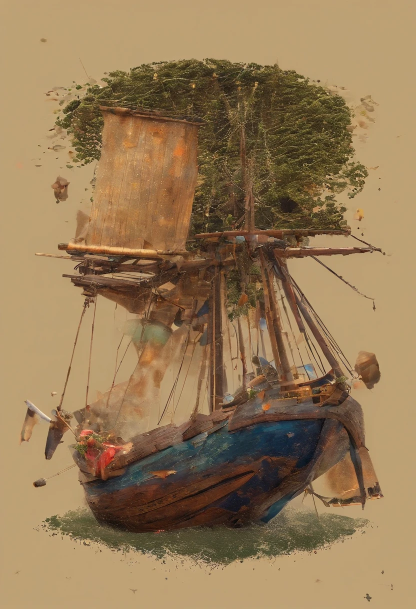 From an early age,Thomas fell in love with the sea and wood。Whenever he is free,He would run to the beach,Watch the huge waves lapping against the beach,Feel the power of nature。And whenever he is at home,He would learn carpenter in his father's workshop,Try making small wooden boats and furniture。 Absurd, high resolution,Realist landscape, Invisible light, ethereal glowing, Vivid colors, Phantom effect