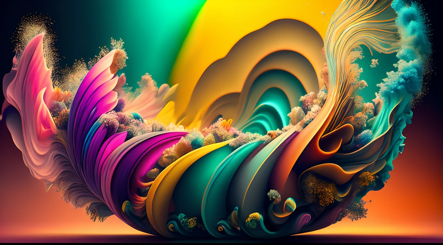 Obra de Arte abstracto en movimiento. Un primer plano de vidrio fundido incandescente colorido quese vierte sobre burbujas tornasoladas, ,remolinos de gotas tornasoladas llenas de vidrio fundido colorido giran y escapan, vidrio fundido de color fluido, vidrio fundido colorido, multicolor, coloreado, de colores brillantes, acid-colored smoke, color arco iris, Background of psychedelic smoke, colorido en el fondo, vidrio espeso y colorido, vidrio giratorio colores radiantes, nubes de humo de colores, arremolinado, Arte del vidrio fundido fluido,Arte de Alberto Severo