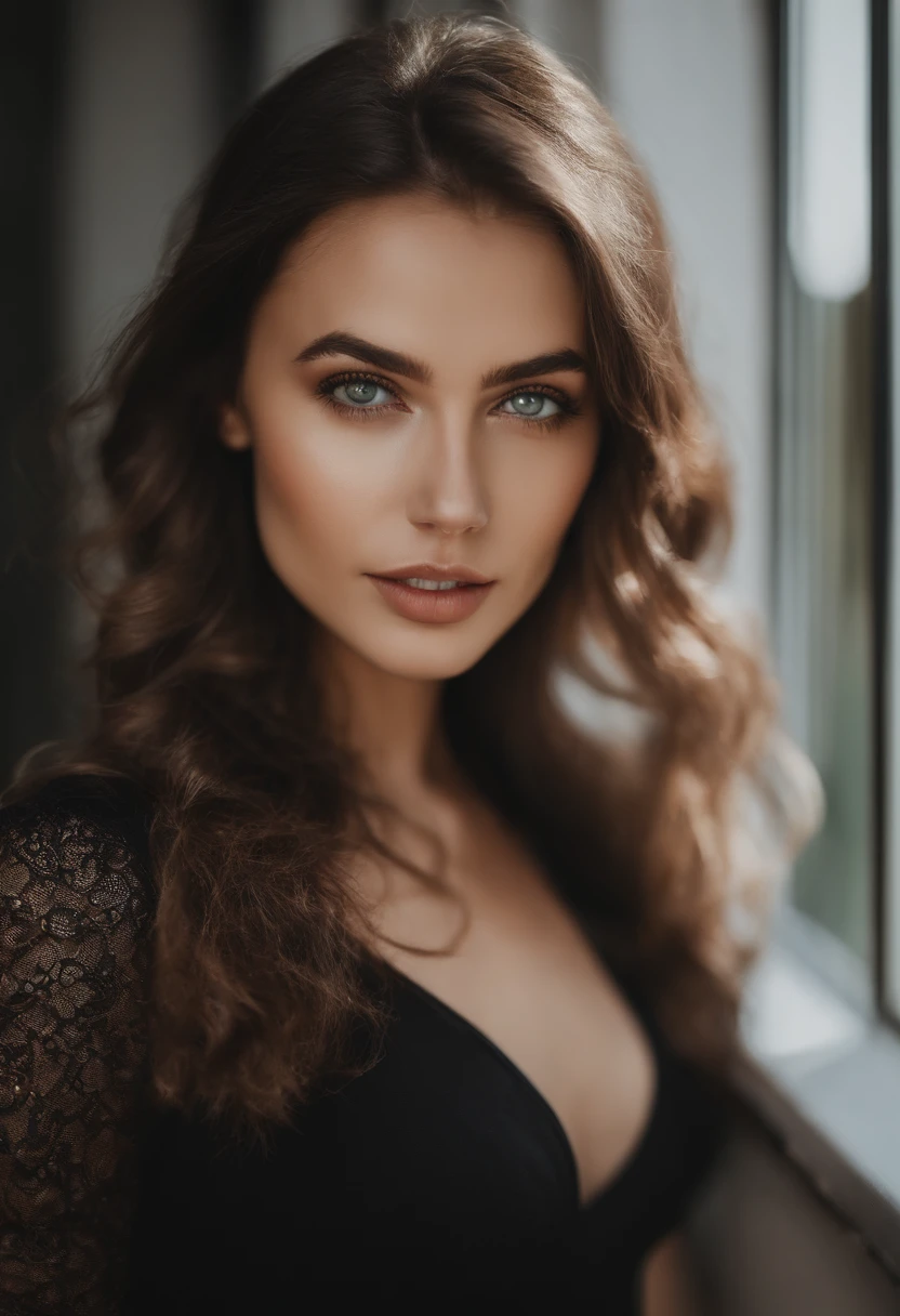 Arafed woman with a red tank top and collar, fille sexy aux yeux verts, Portrait Sophie Mudd, cheveux bruns et grands yeux, Yeux de chambre, Violet Myers, sans maquillage, maquillage naturel, looking straight at camera, Visage avec Artgram, Maquillage subtil, Superbe photo du corps entier, piercing green eyes, Bel angle, pose attrayante, fille mignonne, brunette goddess, High detail, pose satisfaite, porter un soutien-gorge et des bottes blancs, jupe,Conduire une moto