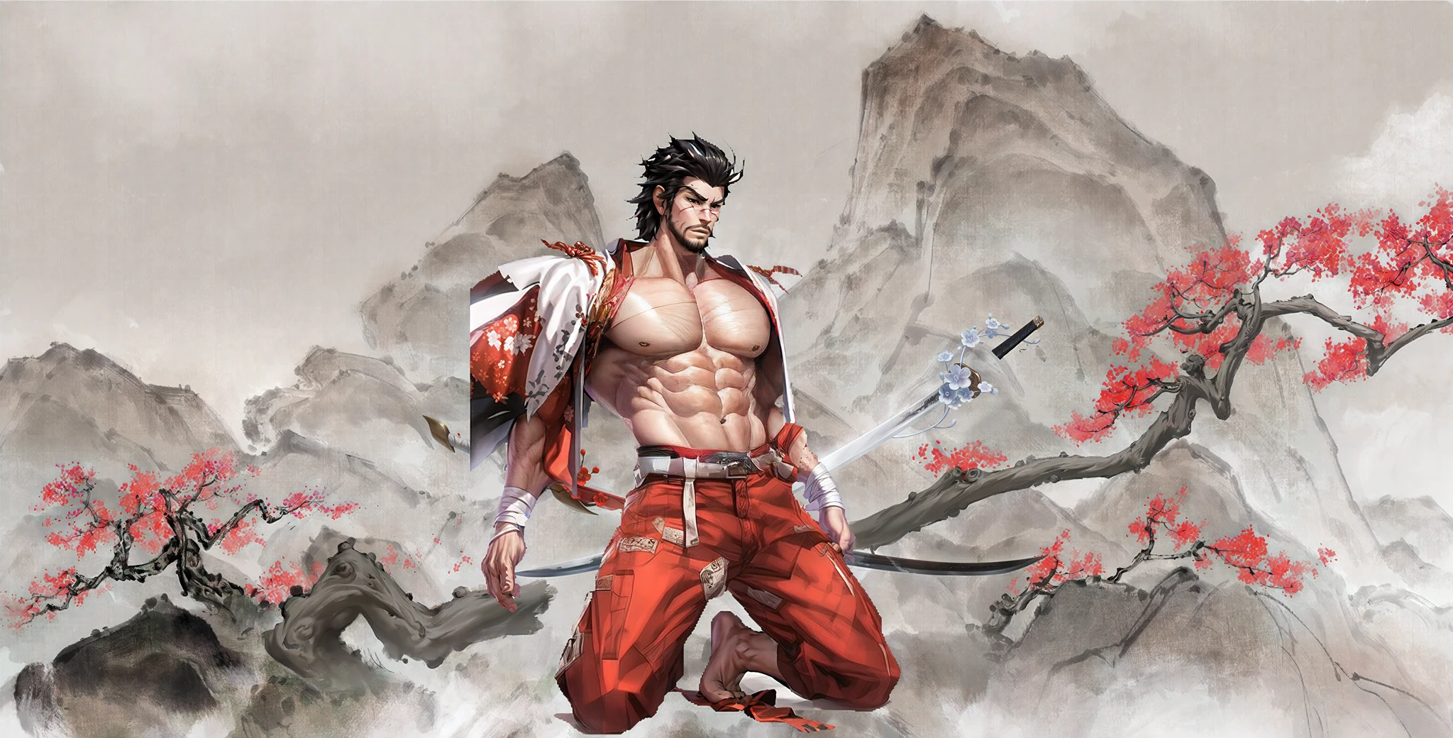 Well-developed male abs，Ultra-clear image quality，Extreme detail，delicate picture quality，Smooth skin，smooth muscle，Tighten plump muscles，The muscles must be smooth，Muscles can't have many lines