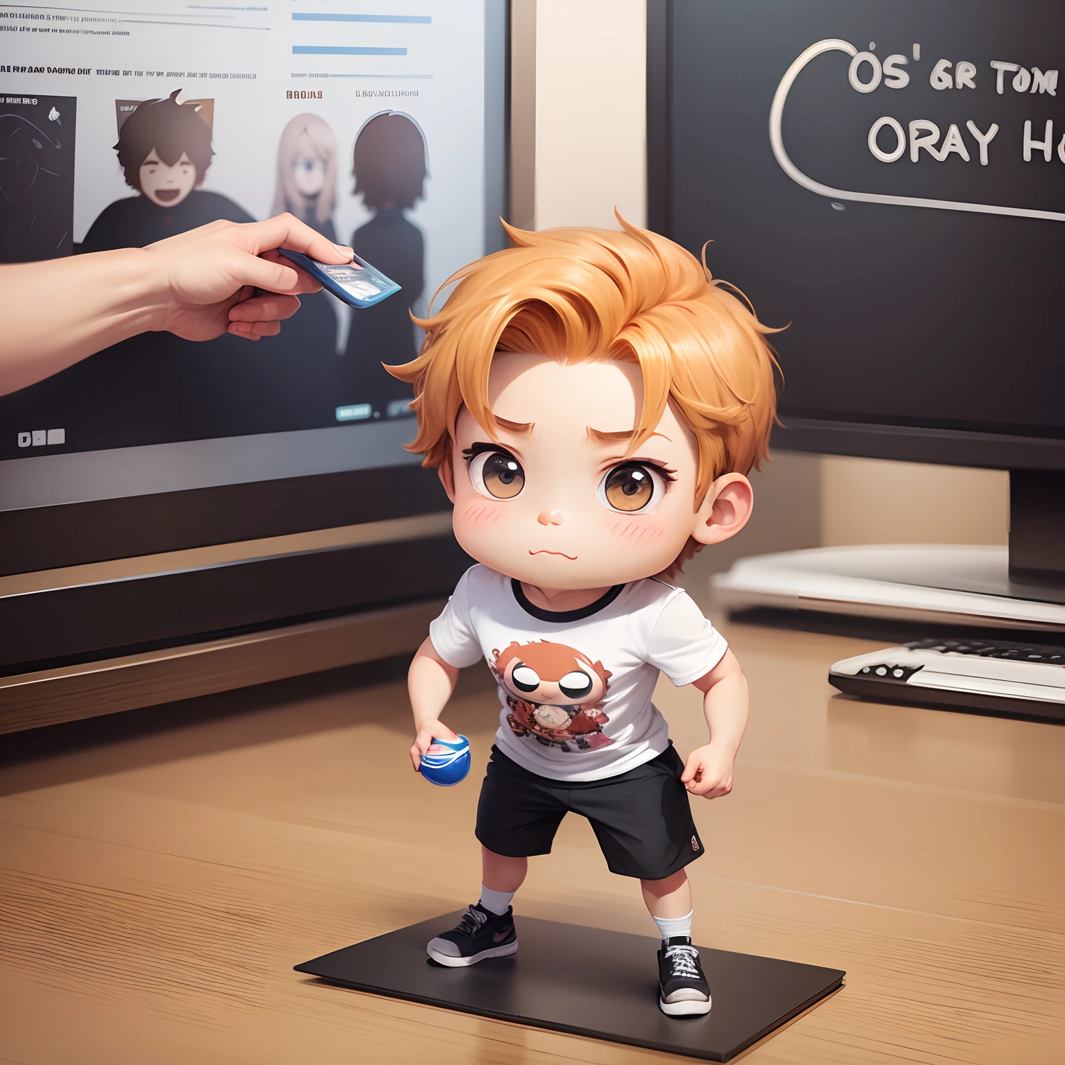 Character Creation　An illustration　White and round　cute　male