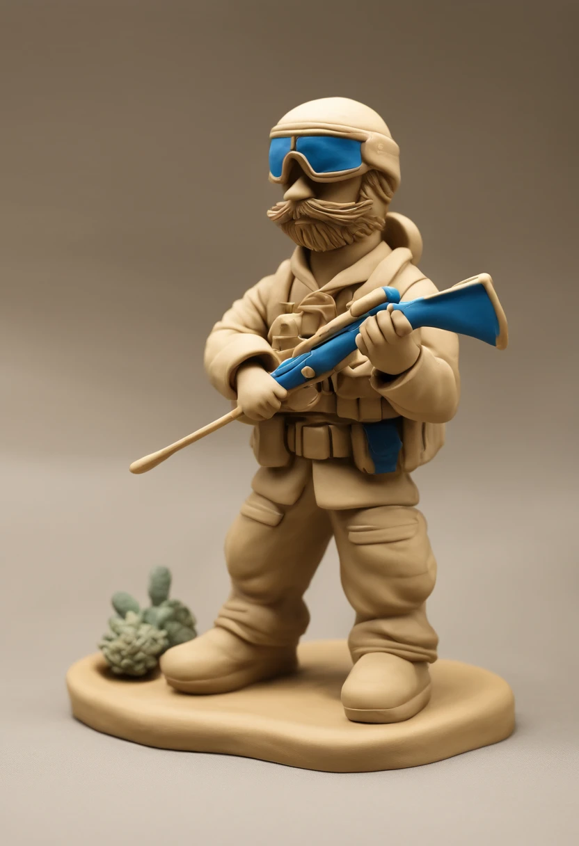 navy seal, Clay material