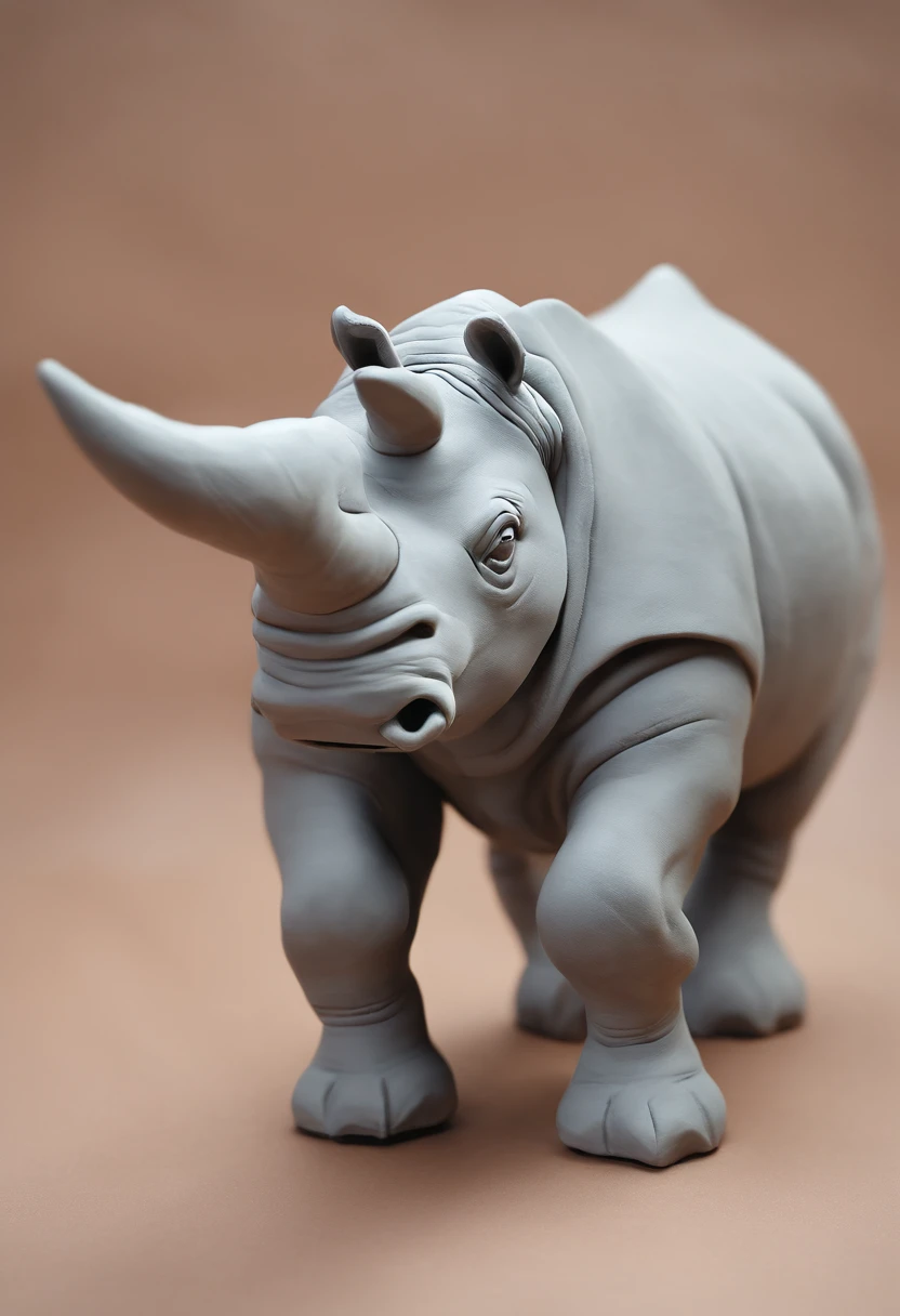 rhinoceros, Clay material