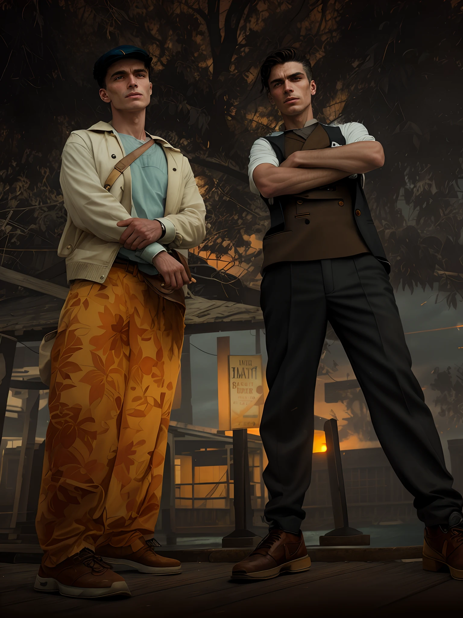 Thomas shelby at the pier sunset peaky blinders clear photo: realistic epic, soft cinematic portrait, adobe lightroom, photographic lab, highly detailed, faded, art by greg rutkowski and artgerm ,neutral colors: 1,2), (hdr:1,4) , (soft colors:1.2), hyperdetailed, (artstation:1.4), cinematic, warm lights, dramatic light, (intricate details:1.1), complex background, (rutkowski:0.66), (blue and orange:0.4)