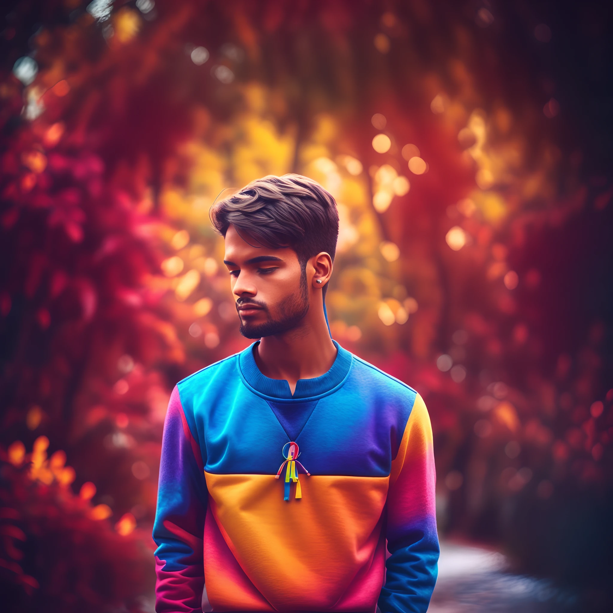 all mixed colours in my sweatshirt