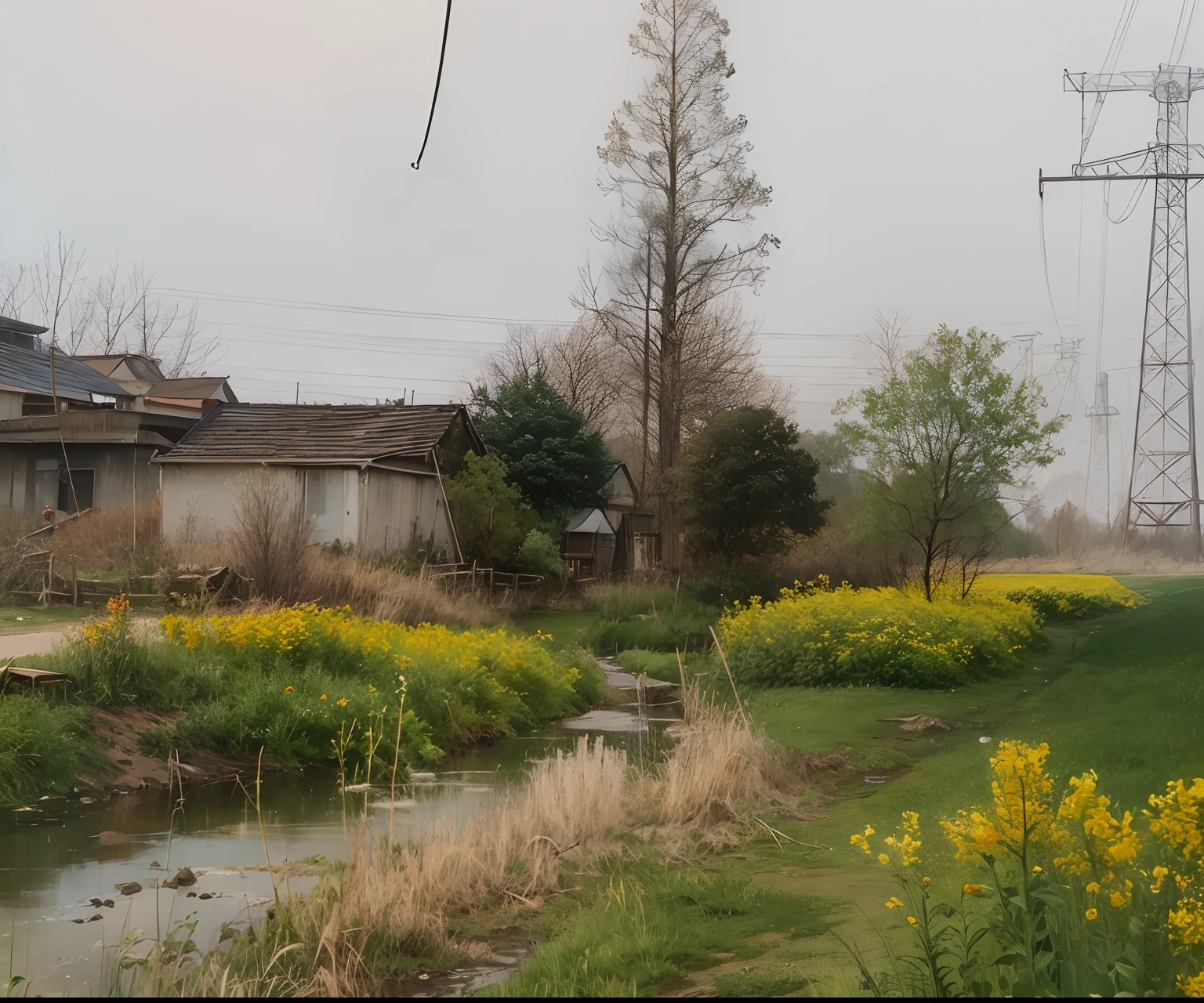 Oil painting landscape