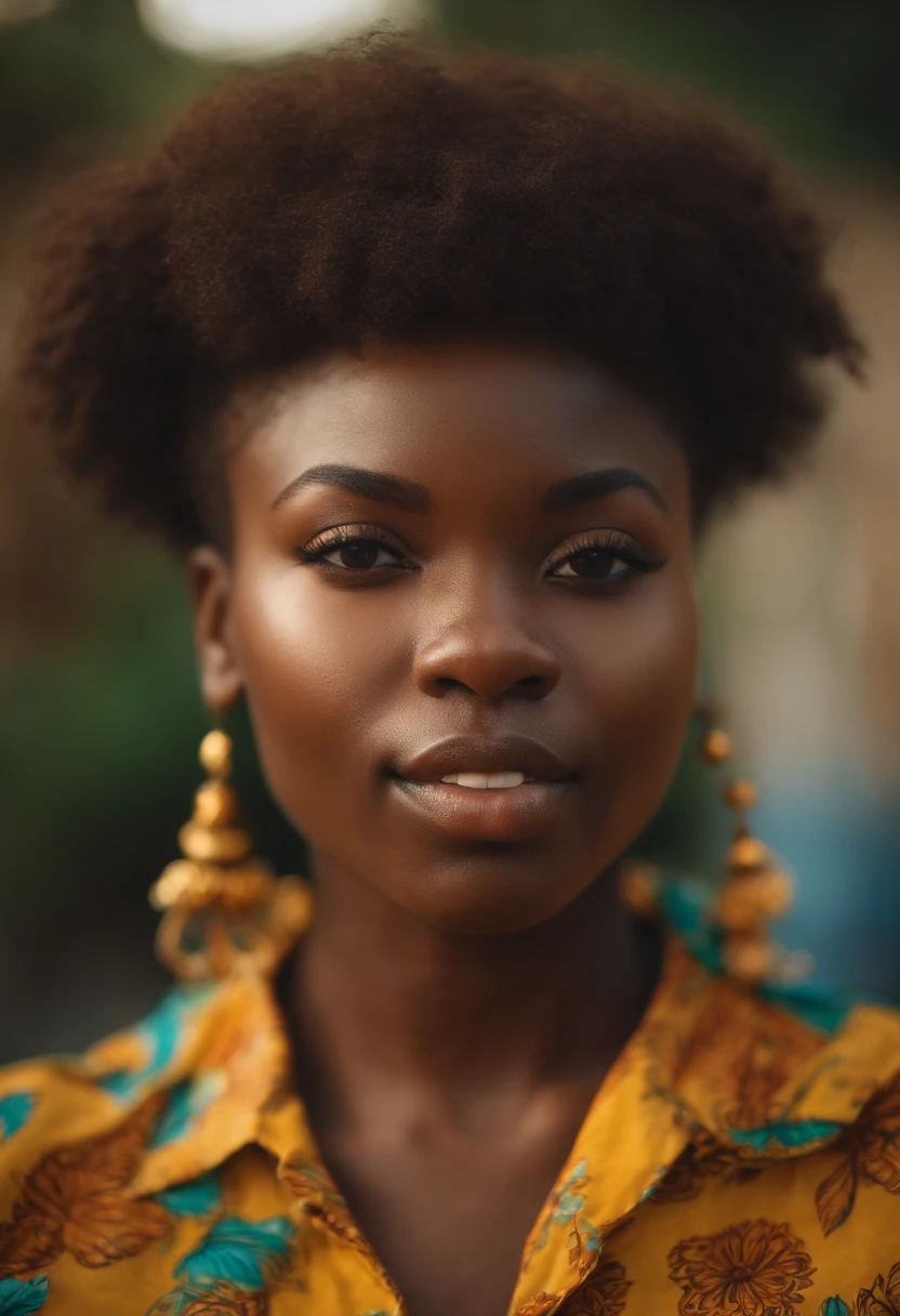 Video of a black girl of about 21 years of Beninese nationality with short hair and making exciting content.