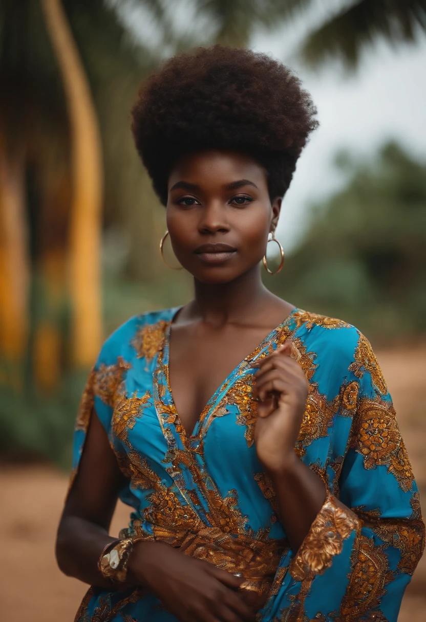 Video of a black girl of about 21 years of Beninese nationality with short hair and making exciting content.