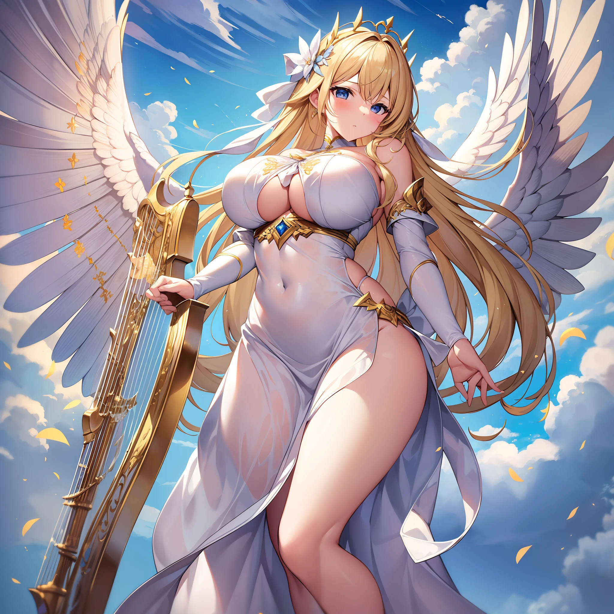 Outrageous resolution、masterpiece++、top-quality++、ultra-definition++、ultra-definition++、4k++、8k++、from side、(Background Focus)++、((1)))+++Sexy Clothes Woman Praises White Cloth-Covered Big Blonde Angel Playing Harp Over Clear Clouds On Battlefield Destroying City、Colossal breasts blonde angel rune covered in white cloth playing harp on clear clouds、Colossal breasts blonde angel magic covered with white cloth playing harp on clear clouds、Big breasts blonde angel covered with white cloth playing harp on clear clouds flying above、Blonde angel married woman with huge breasts covered with white cloth playing harp on clear clouds、Colossal breasts blonde angel president covered with white cloth playing harp on clear clouds、Detailed contemporary art、Contemporary Art Style、Blake Big breasts blonde angel witch covered with white cloth playing harp on beautiful modern sunny clouds、Blonde angel college student with huge breasts covered with white cloth playing harp on clear clouds、Contemporary Art Behans、Blonde angel high school student with huge breasts covered with white cloth playing harp on clear clouds、Big breasts blonde angel woman Jie covered with white cloth playing harp on beautiful clear clouds、Colossal breasts blonde angel fragment covered with white cloth playing harp on shiny floating sunny clouds、Colossal breasts blonde angel covered with white cloth playing harp on clear clouds、 Colossal breasts blonde angel sparks covered in white cloth playing harp on dazzling clear clouds、Colossal breasts blonde angel chain covered with white cloth playing harp on clear clouds、Colossal breasts blonde angel covered with white cloth playing harp on clear clouds、Big breasts blonde angel wind blowing hair covered with white cloth playing harp on clear clouds、Blake Modern Beautiful、Colossal breasts blonde angel covered with white cloth playing harp on clear clouds、Detailed clothing、Mischievous aura、Bewitching face、tall body、Mature body、seductive body、爆乳、detailed beautiful faces、de
