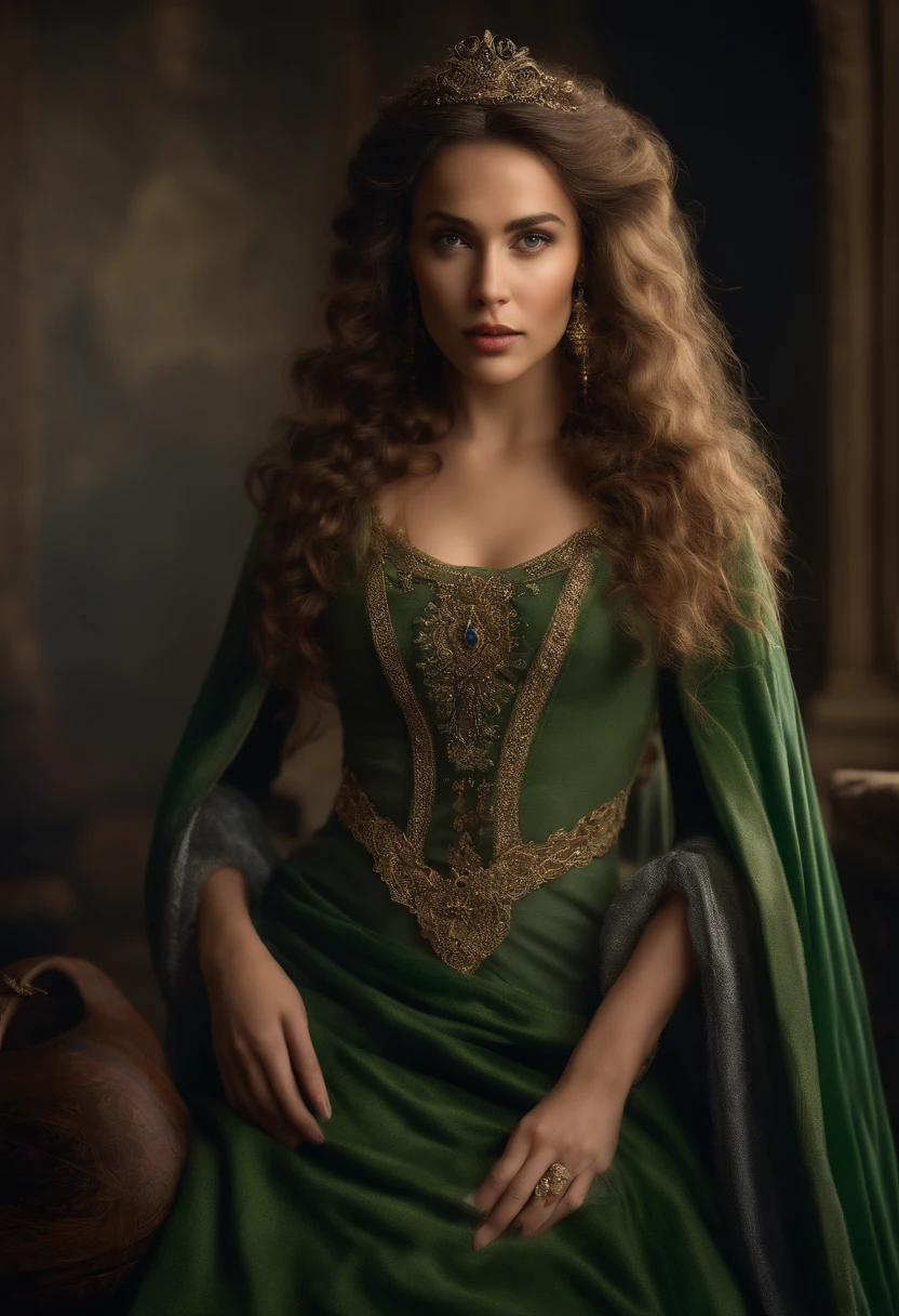 Elfa femia, maga, vestido verde estilo medieval, olhos azuis, cabelos brancos, pele clara, fotorrealista, foto, obra-prima, realista, realismo, fotorrealismo, alto contraste, photorealistic digital art trend on Artstation 8k HD high definition detailed realistic, detalhada, textura da pele, hiperdetalhada, textura realista da pele, vestido, melhor qualidade, ultra high-resolution, (fotorrealista: 1.4), alta resolução, detalhada, foto crua, sharp re, by lee jeffries nikon d850 film Photo Bank 4 Kodak Portra 400 Camera F1.6 Lens Rich colors Hyper realistic Realistic texture Dramatic lighting Unreal engine Trend in the arts station Cinestill 800,