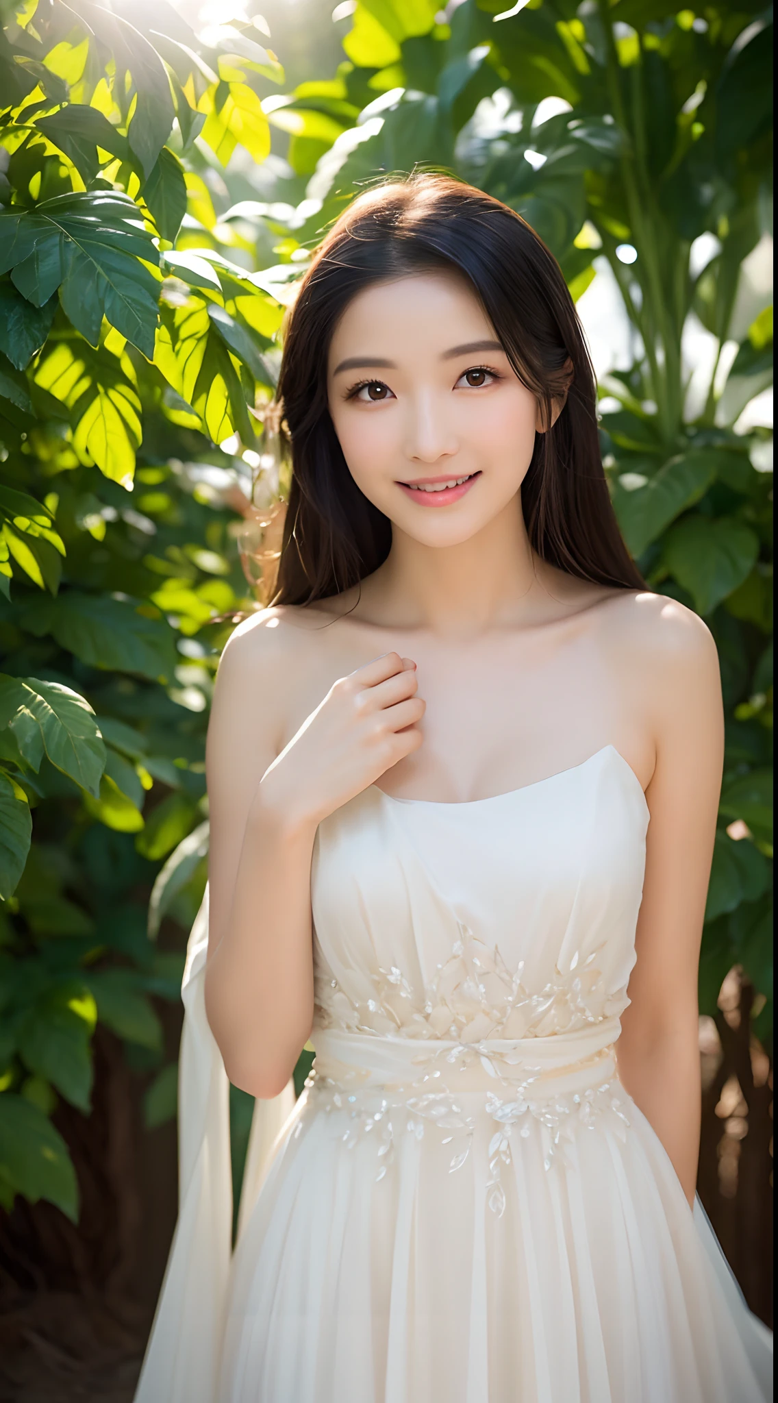 (Best quality,4K,A high resolution,Ultra-detailed,Realistic:1.37),Vivid colors,Sunlight,llight rays,bergamot,white blossoms,Beautiful girl,Exquisite features,Flowing hair,Serene expression,Garden setting,Elaborate dress,Soft sunlight,Gentle breeze,Cheerful ambiance,Backlit scene,a hint of smile,ethereal glowing,Fresh in the morning,Long shadows,harmony of nature,subtle reflections,Natural beauty,Twinkling dewdrops,Clear detail,serenity and calm,Sublime ingredients,Arrive at the branch,whispering leaves,Aromatherapy petals,with light glowing,Sparkling highlights,Subtle shadows,Soft focus,Sublime beauty,Whisper natural,Fantastical Atmosphere,Illuminated background.