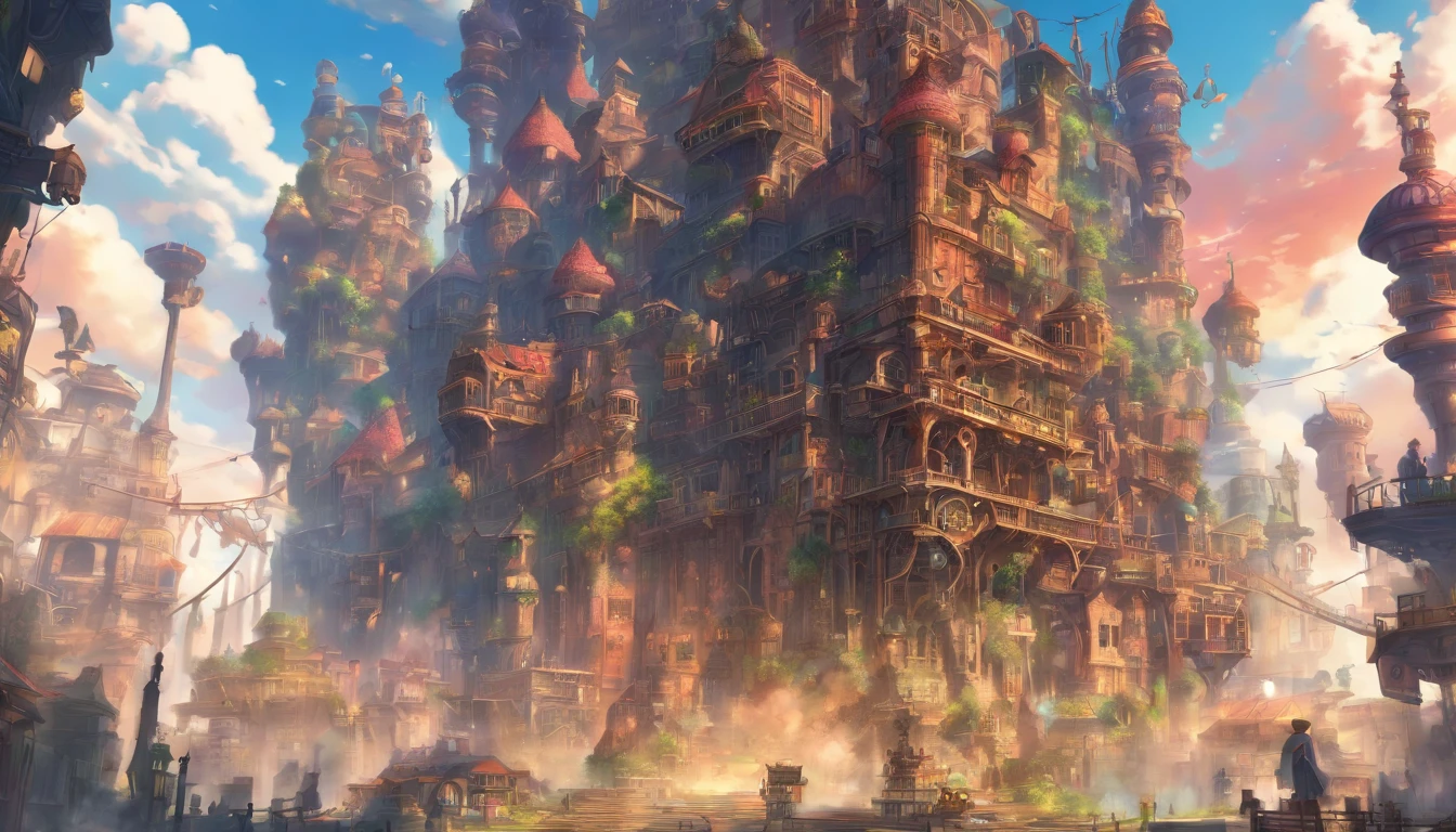 steampunc,Wasteland,Huge mechanical moving castle,Stout limbs,dynamic blur,super-fine,ultra - detailed,high qulity,8K ,oc rendered,dynamic viewing angle,Hyper Real,Ultra photo realsisim