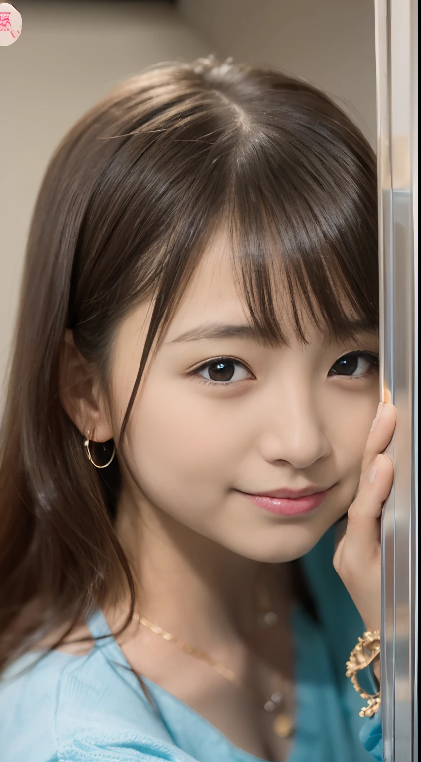 (masutepiece, K,8K,4K ,ultra-detailliert:1.1),(Beautiful face:1.1),(1girl in:1.1),17uper model,(Lift Jewelry:1.3),(Urination:1.4),(embarrassed:1.2)、Happy smile