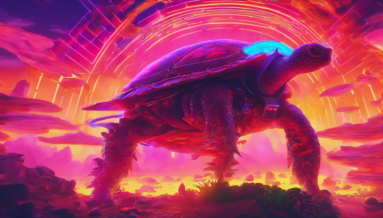 steampunc，Wasteland，Huge mechanical moving castle，anthropomorphic turtle，Stout limbs，dynamic blur，super-fine，ultra - detailed，high qulity，8K ，oc rendered，dynamic viewing angle，Hyper Real，Ultra photo realsisim