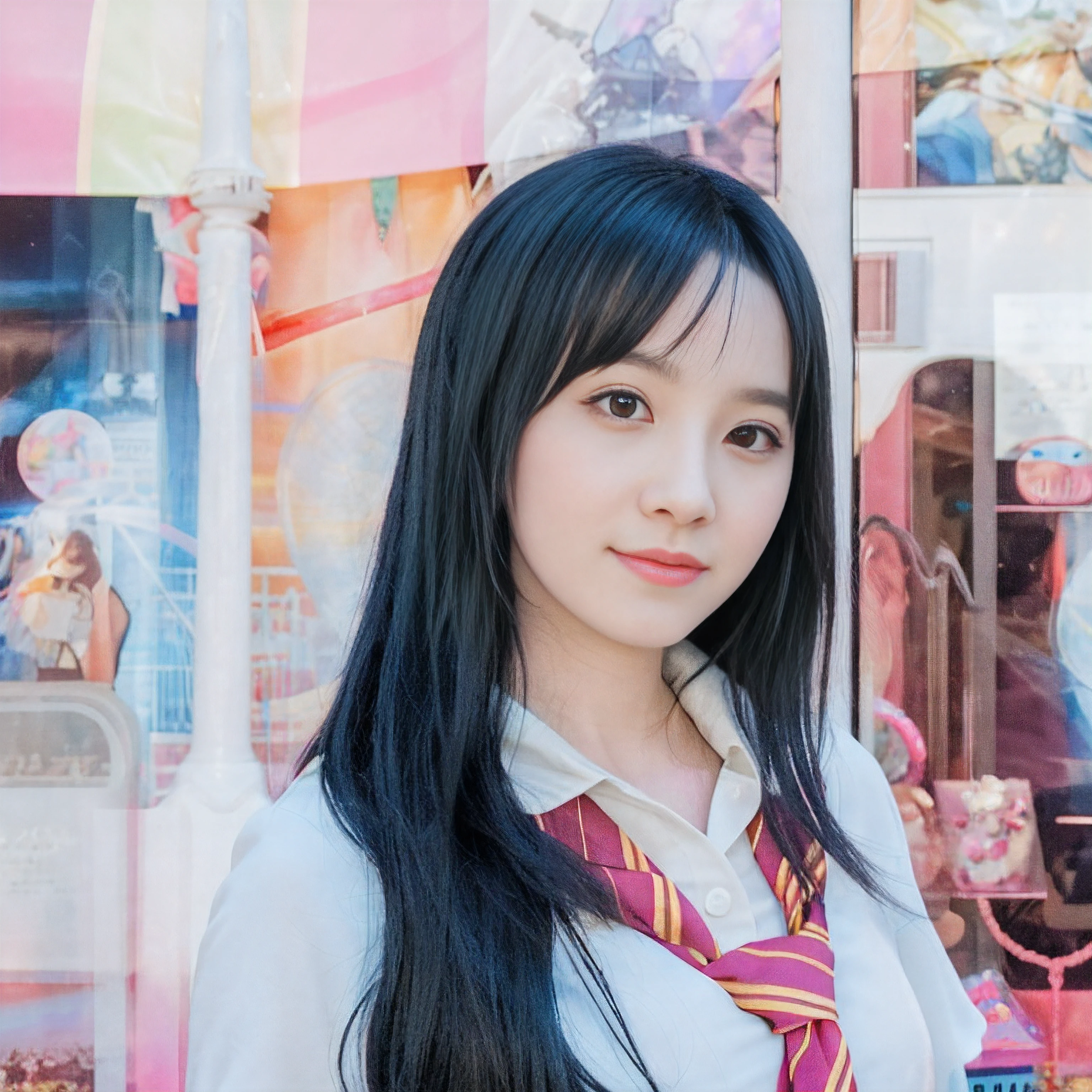 There was a woman in a Harry Potter robe holding a wand, holding a wand, cosplay foto, holding wand, a young female wizard, holding wands, Anime girl cosplay, rpgmaker, realistic cosplay, close up portrait shot, holding the elder wand, beautiful female wizard, Portrait shooting, Anime cosplay, professional cosplay, she is holding a long staff