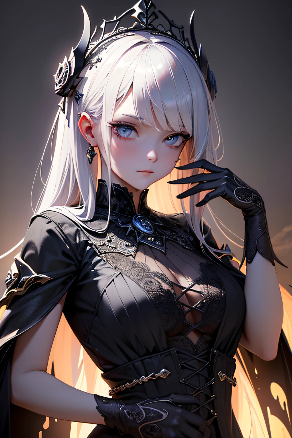 (dark magic), (grim), diadem, (intricate details), (hyperdetailed), 8k hdr, high detailed, lot of details, high quality, soft cinematic light, dramatic atmosphere, atmospheric perspective
