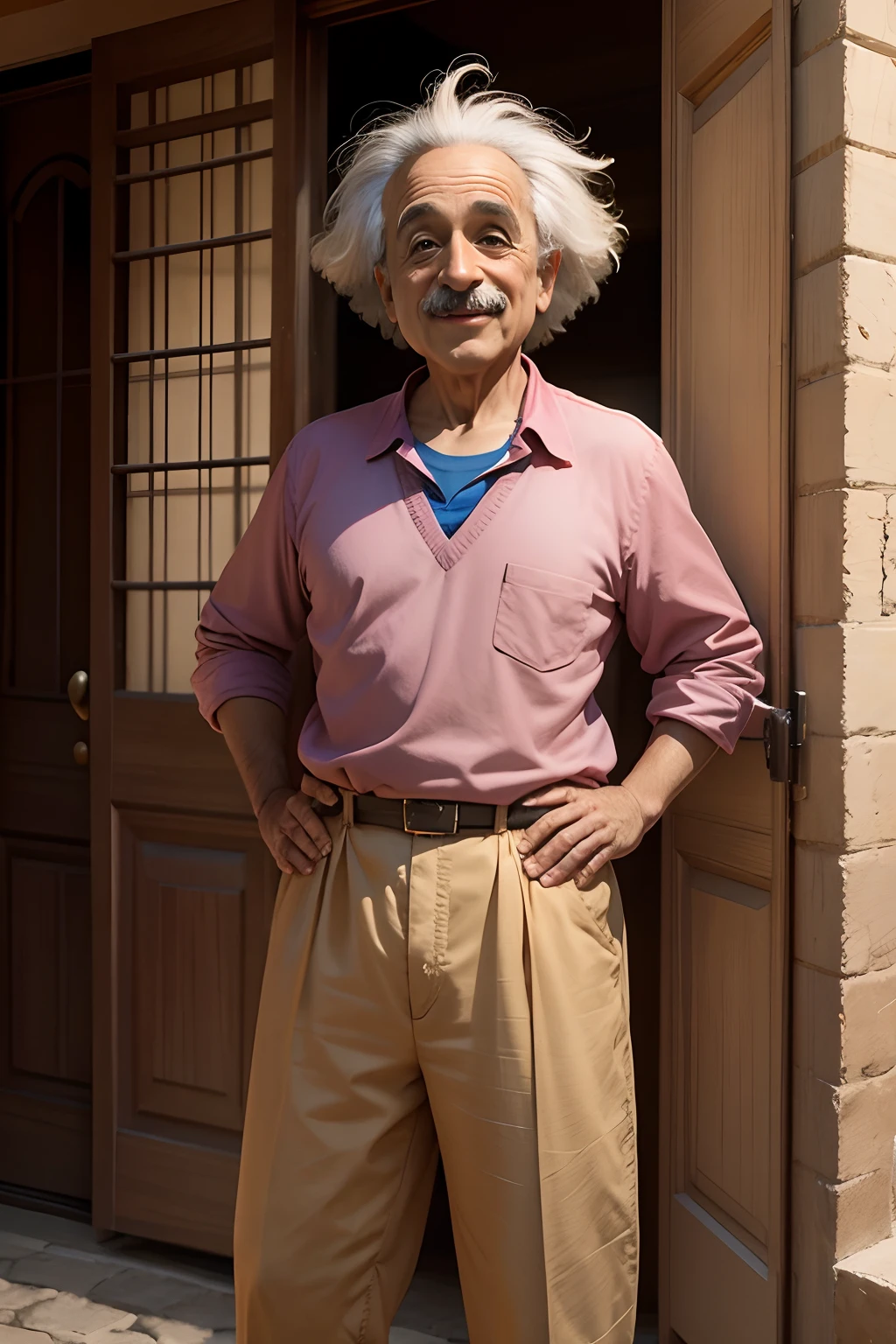 albert einstein, chapolin, Chaves, sorrindo,