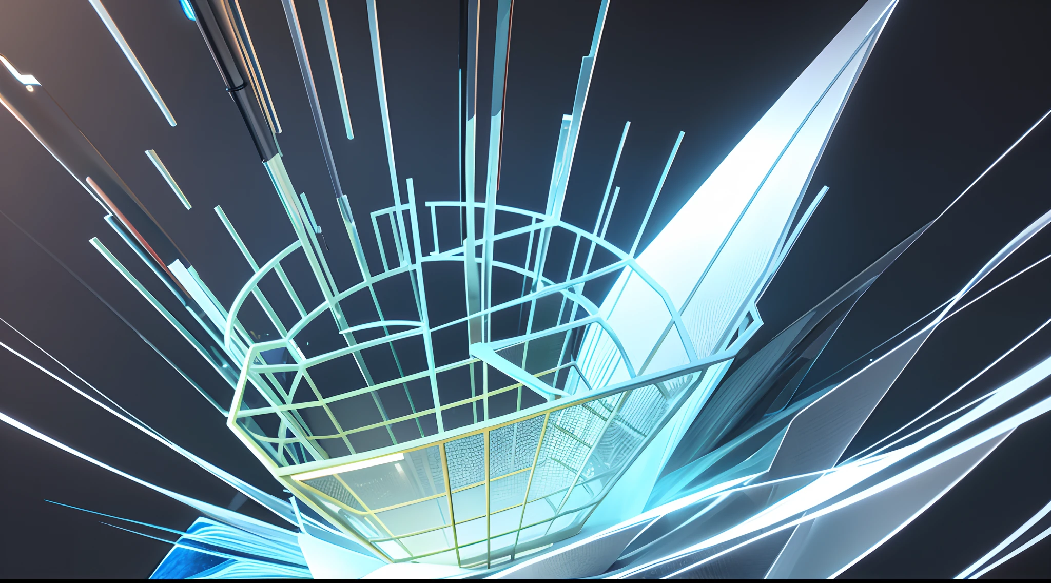 Engaging 3D visualization featuring stunning graphs、glinting