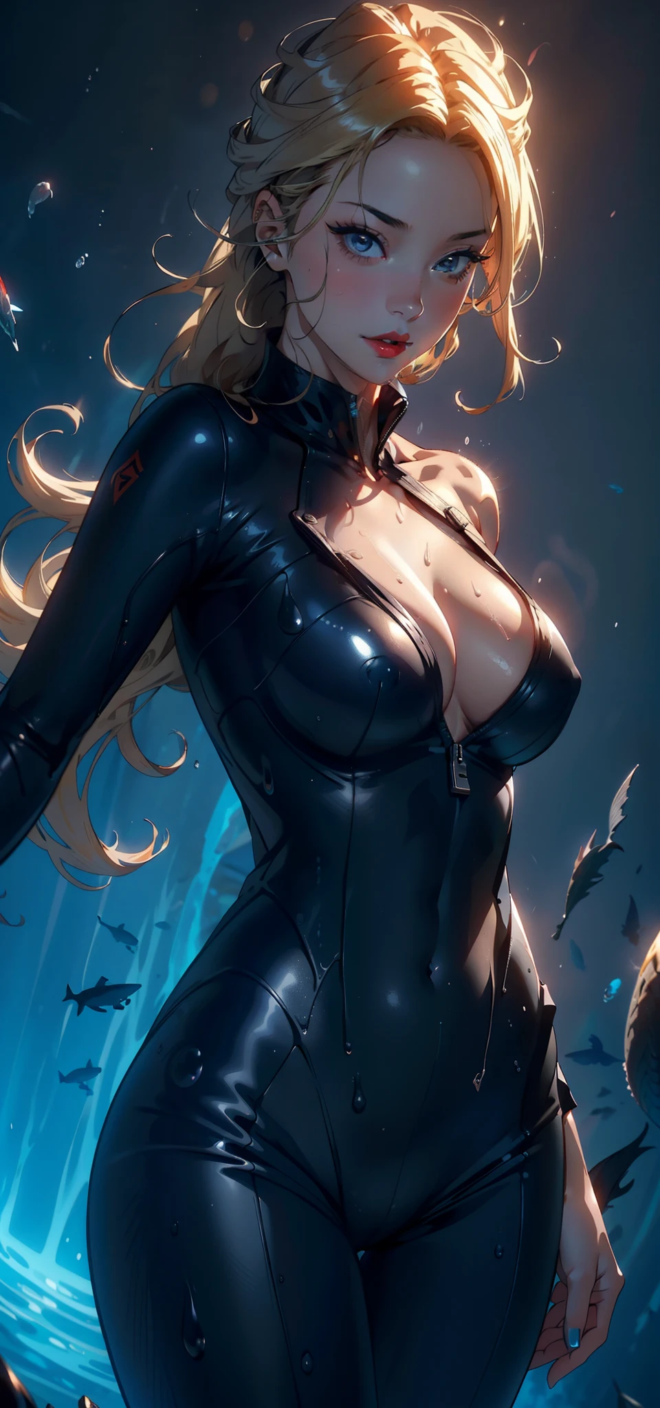 1womanl,33yo,熟妇,mature,extremely large bosom,Big breasts Thin waist,long leges,Raised sexy,Pornographic exposure, 独奏,Beauty contests,standing on your feet(Background with:,Under water,At the bottom of the sea,Fish swim around,seaweed,The corals),Walk underwater, She has long blonde hair,Redlip,dynamicposes,Sweat profusely,drenched all over the body,seen from the front, hair straight, mostly cloudy sky,(((tmasterpiece),(Very detailed CG unity 8K wallpaper),best qualtiy,cinmatic lighting,detailed back ground,beatiful detailed eyes,Bright pupils,(Very fine and beautiful),(Beautiful and detailed eye description),Blue eyes,Redlip,ultra - detailed,tmasterpiece,)),facing at camera,(The upper part of the body),A high resolution,ultra - detailed),revealing breasts,Bare genitalia, Bulge,legs are open,sexyposture,Camel toes,Flushed complexion,Open-mouthed,frontage,diver(Wearing:wet suit,Superman uniform,Bare breasts,Bare genitalia,)