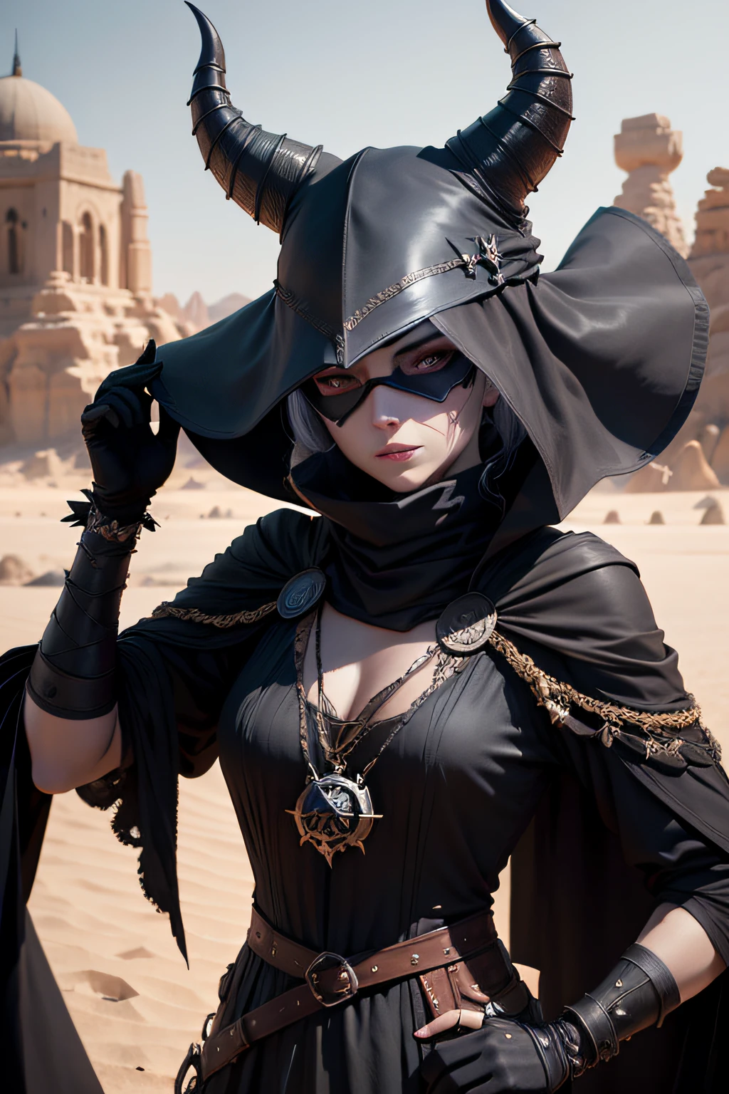 ark art darkweb pirate malefique, Utilisation d'un masque anonyme, Utilisation d'un chapeau capitaine, in the desert, Maleficent planneur, darkness,obscur,4K