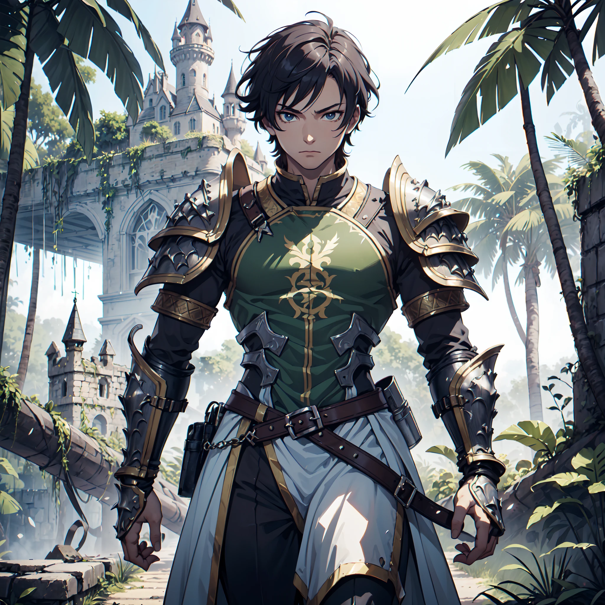 128K Ultra High Definition,
128K Ultra High Quality,
128K Ultra High Resolution,
Best Definition,
Best Quality,
Best Resolution,
Extremely Detailed,
Extremely Designed,
Perfectly Detailed,
Perfectly Designed,
Hyper Detailed,
Hyper Definition,
Hyper Quality,
Hyper Resolution,
Masterpiece,
Anime,
Body Shot,
1 Boy,
Handsome,
Masculine,
Short Hair,
(((Hyper Detailed Armor Plates))),
(((Hyper Detailed Cuirass))),
(((Hyper Detailed Engraving Jeweled Baron Armor))),
(((Jungle Castle Ruins Background Scenery))),