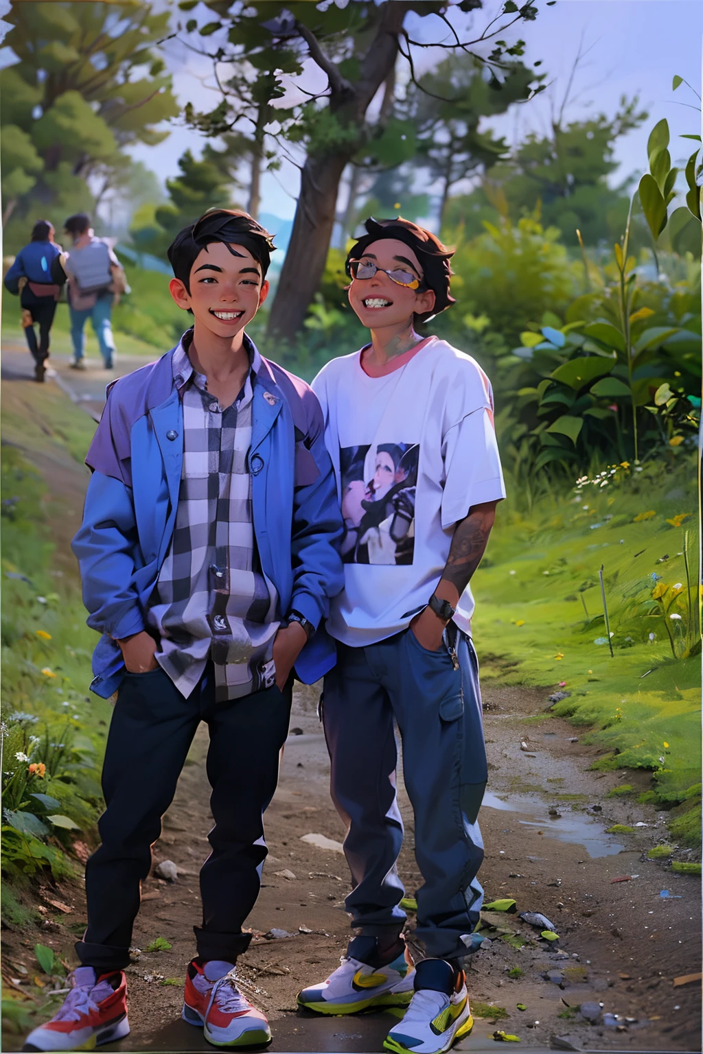 Two boys chatting,(siblings,Conversations are easy and natural,Hilariously:)