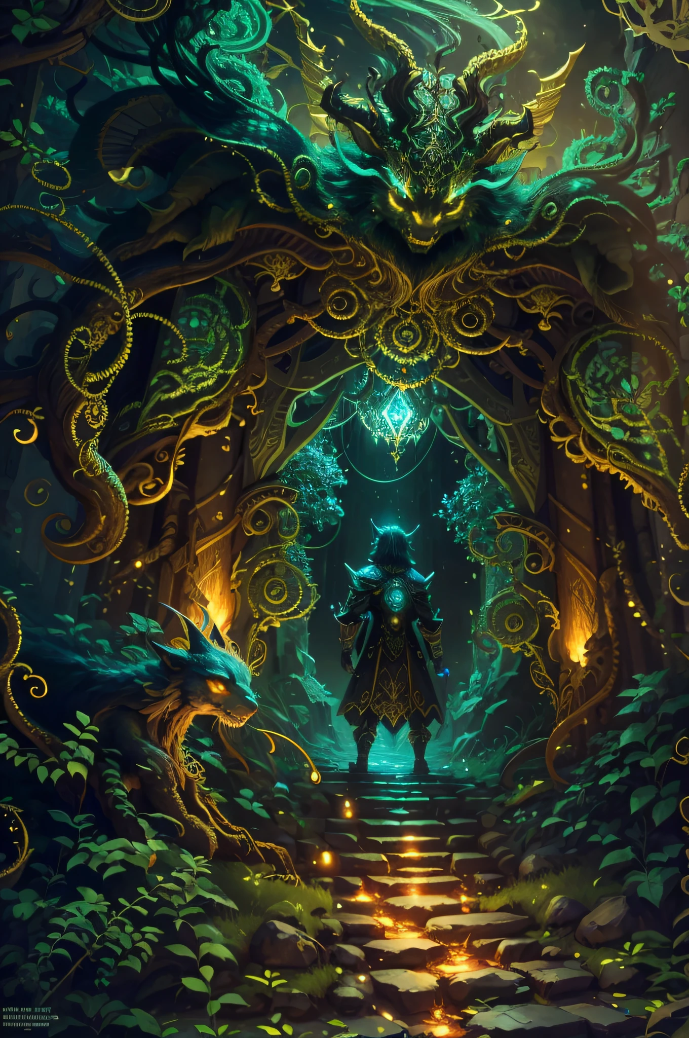 Wonder, Fantastic, extremely detailed,8k wallpaper, masterpiece, best quality, ultra-detailed, best illumination, best shadow, Portal, Demon, Magnificent, Best Details, Extreme Graphics,