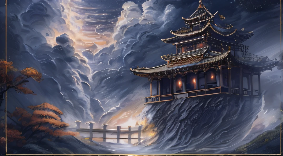 The Great Castle of Ascension,Fantasy Fairy Tale 32K,Fantasy fairy (abstract ink splash:1.2),复杂,ellegance,highly detailed,A majestic,Digital photography,Top cinema lenses,surrealism painting,The sky above the National Wind Ghost Zongbitai,dark stormy clouds,Half of the audience,Even the ring is obscured by shadows, It will be a thunderstorm,Fairy tales,32K ultra-realistic scenes,Beating magic,Entwined water magic,(tmasterpiece,Cinematic light,Fine beautiful eyes:1.2),hdr,Invalid 5: Energy storm, The competition platform of the National Style Ghost Sect,dark stormy clouds,Half of the audience,Huge moving castle