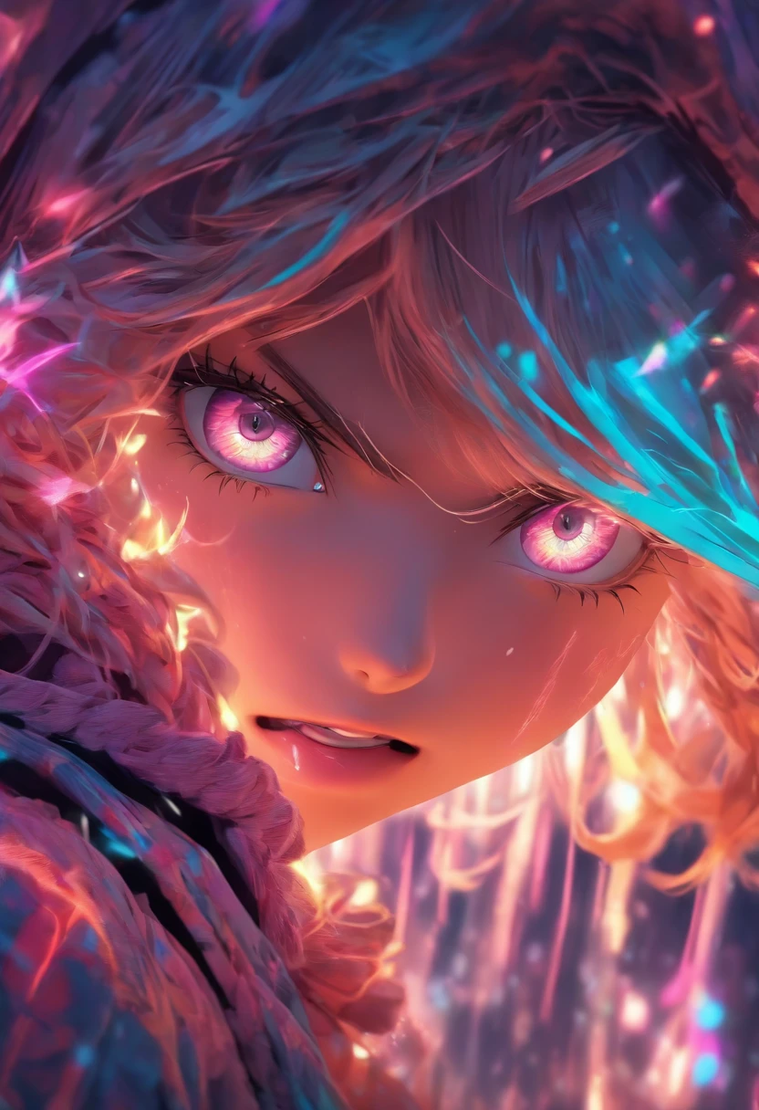 Top quality, Masterpiece, high resolution, 8K, Hoodie and anime style girl, One girl, detailed line art, Digital enhancement, Close up, Anime core, Flowing fabric,rot,torogao,Various expressions