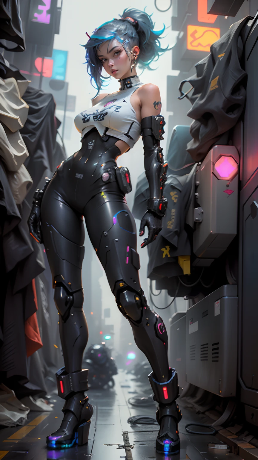 A woman with large, wetly marked breasts in a futuristic outfit posing for a photo, Cyborg girl, Cute Cyborg Girl, Cyberpunk anime female, Cyberpunk anime girl mech, Cyberpunk girl, sci-fi female, Wojtek FUS, Beautiful Cyberpunk girl, WLOP. Scifi, cyberpunk 2 0 and. o Girl model, girl in mecha cyber armor, seductive cyberpunk dark fantasy, Cyberpunk anime girl.