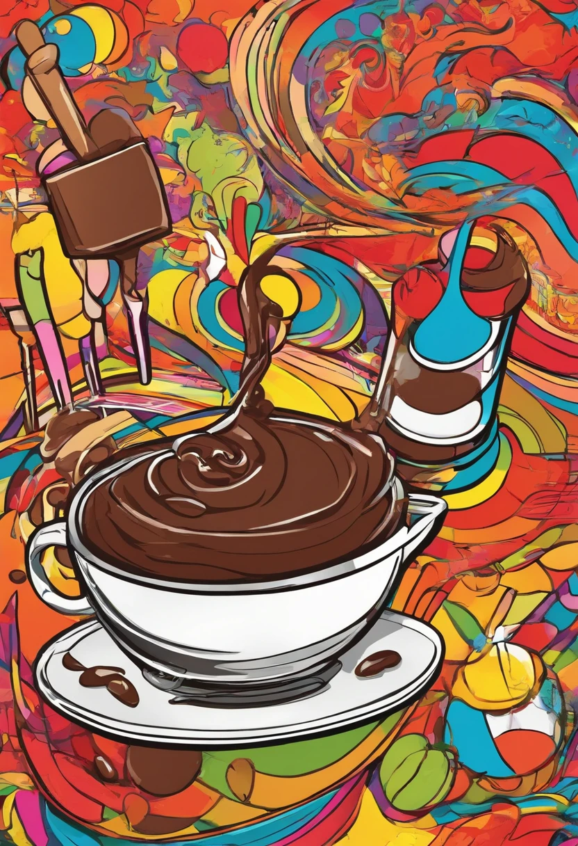 fondue sorvete de chocolate