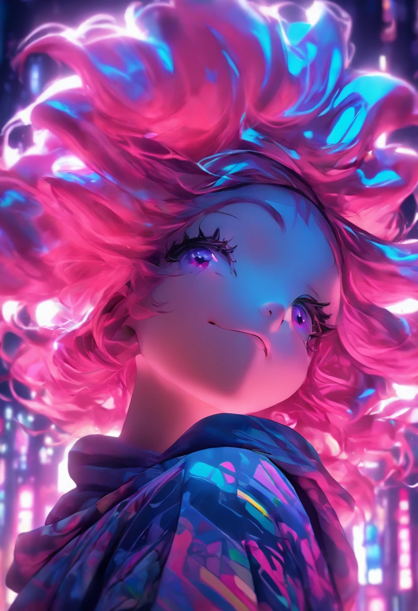 Top quality, Masterpiece, high resolution, 8K, Hoodie and anime style girl, One girl, detailed line art,  Digital enhancement, Close up, Anime core, Flowing fabric，rot，torogao，Various expressions