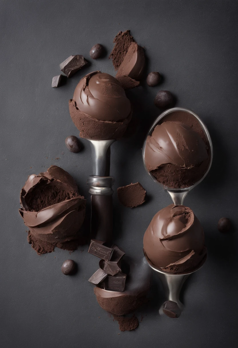 sorvete de chocolate