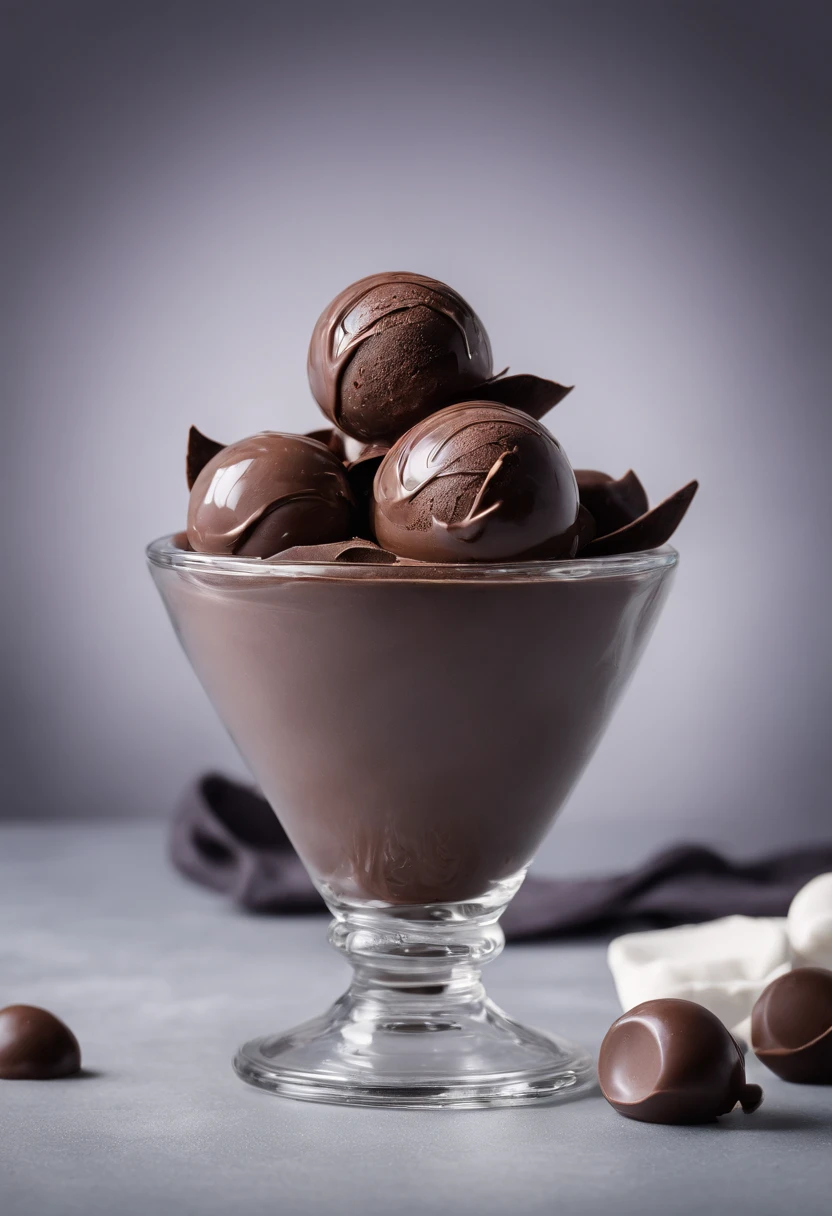 sorvete de chocolate