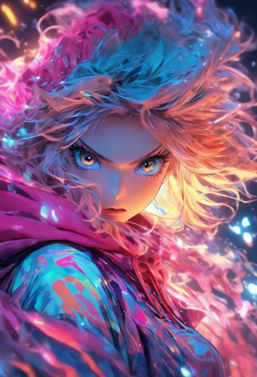 Top quality, Masterpiece, high resolution, 8K, Hoodie and anime style girl, One girl, detailed line art,  Digital enhancement, Close up, Anime core, Flowing fabric，rot，torogao，Various expressions，a color