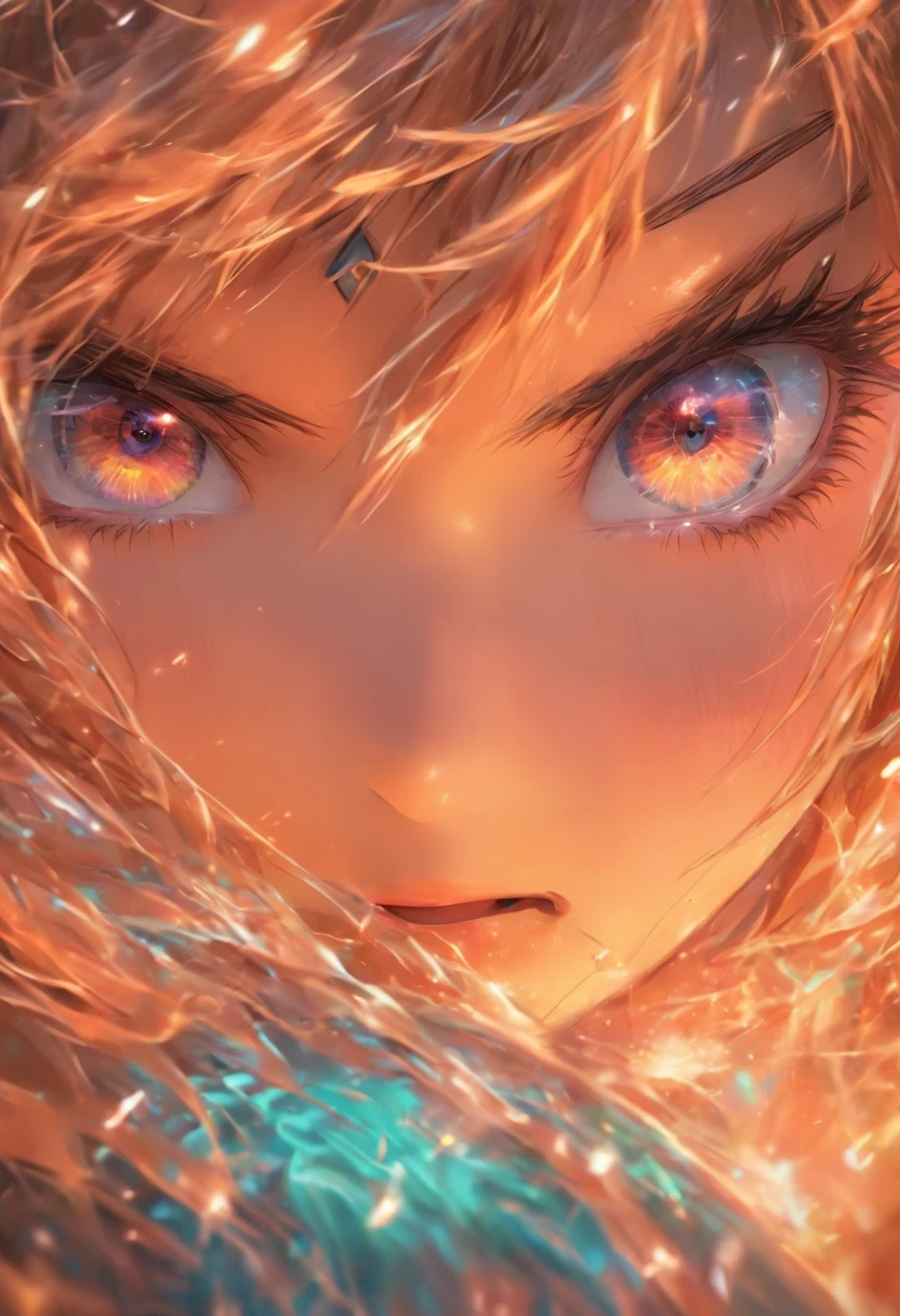 Top quality, Masterpiece, high resolution, 8K, anime-style girl, various backgrounds,One girl, detailed line art, Digital enhancement, Close up, Anime core, Flowing fabric,rot,torogao,Multiple expressions,greene eyes