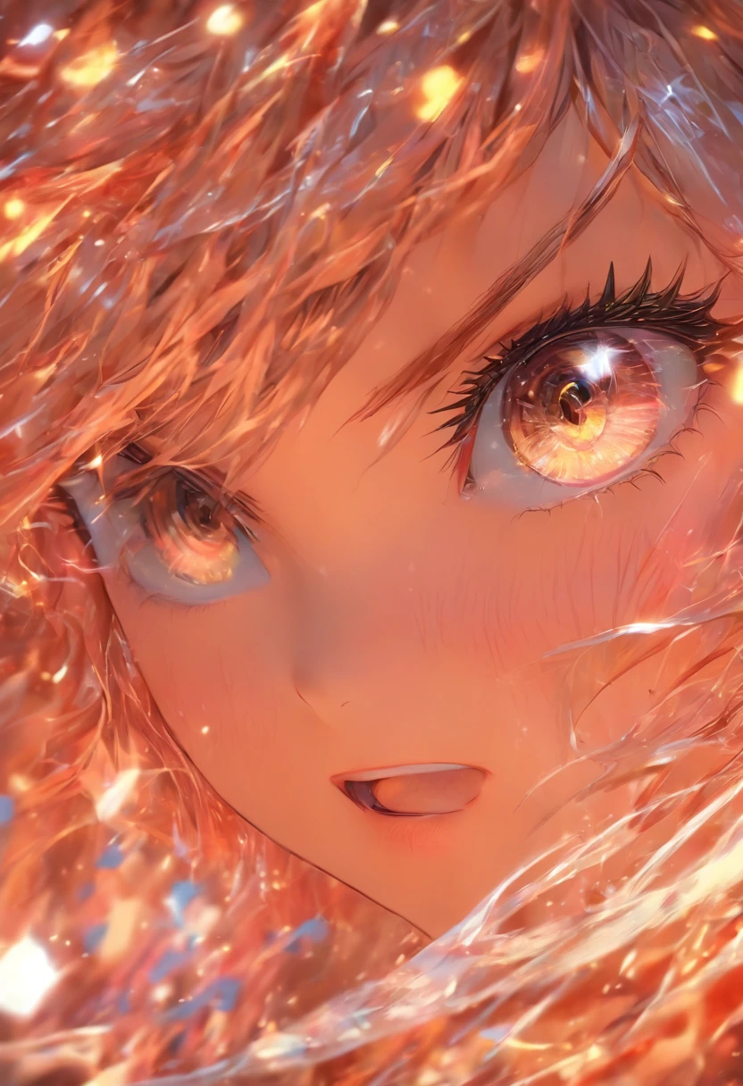 Top quality, Masterpiece, high resolution, 8K, anime-style girl, various backgrounds，One girl, detailed line art,  Digital enhancement, Close up, Anime core, Flowing fabric，rot，torogao，Multiple expressions，greene eyes