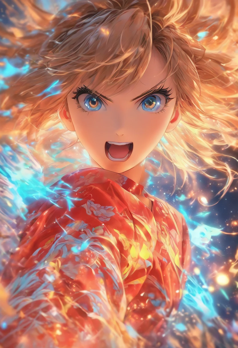 Top quality, Masterpiece, high resolution, 8K, Shirt and anime style girl, One girl, detailed line art, Digital enhancement, Close up, Anime core, Flowing fabric,rot,torogao,Various expressions