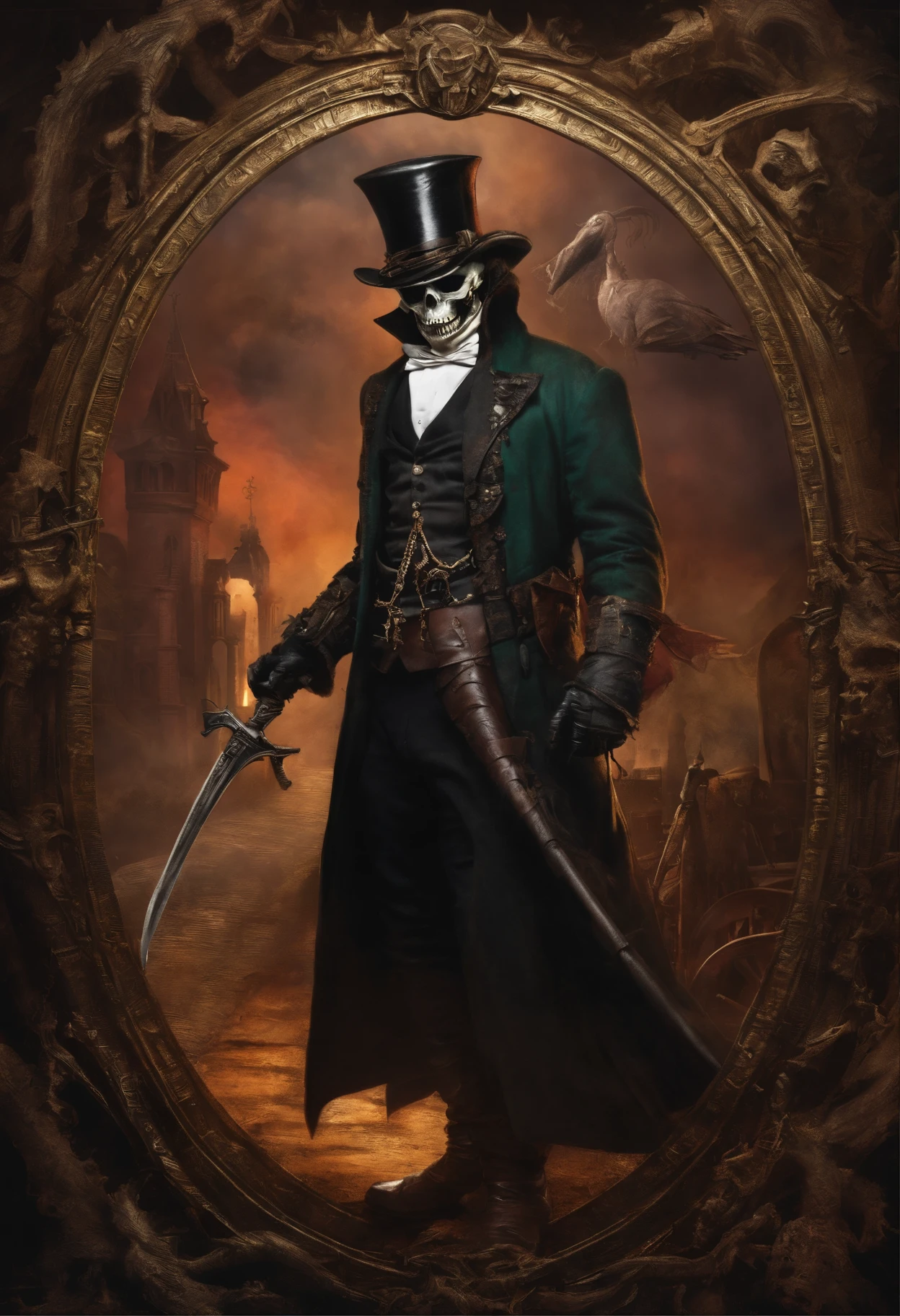 izuku_midoriya as grim_reaper wearing plague_doctor_clothes, holding menacing_scythe, standing cementary, bathed crimson_moonlight, (best quality,4k,8k,highres,masterpiece:1.2), ultra-detailed, (realistic,photorealistic,photo-realistic:1.37), HDR, UHD, studio lighting, ultra-fine painting, sharp focus, physically-based rendering, extreme detail description, professional, vivid colors, bokeh, portraits, horror, crimson undertones, haunting atmosphere