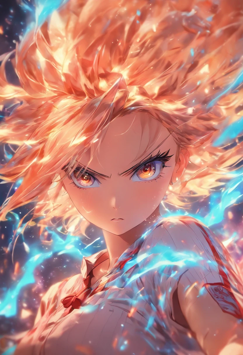 Top quality, Masterpiece, high resolution, 8K, Shirt and anime style girl, One girl, detailed line art, Digital enhancement, Close up, Anime core, Flowing fabric,rot,torogao,Various expressions,Free