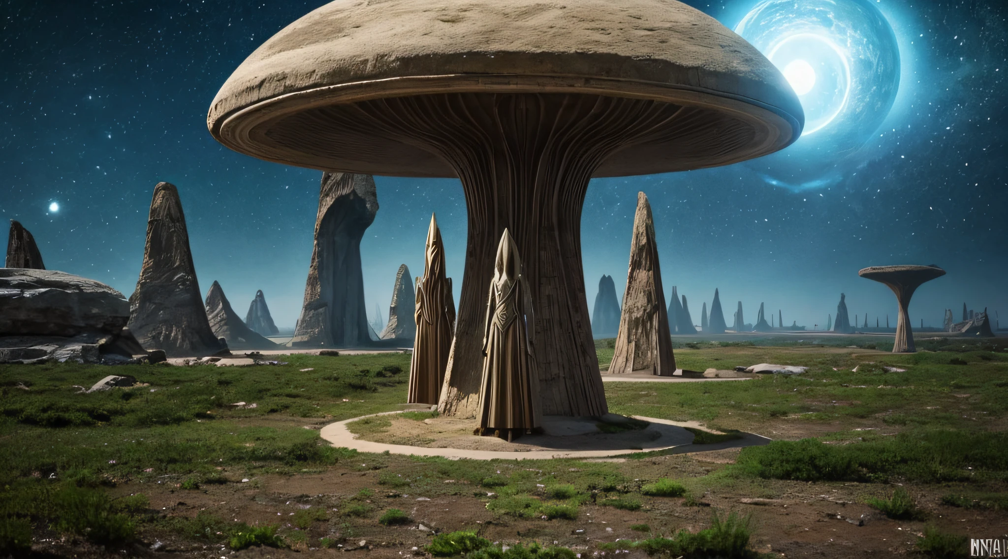 Mysterious extraterrestrial beings living on one of the hidden continents.