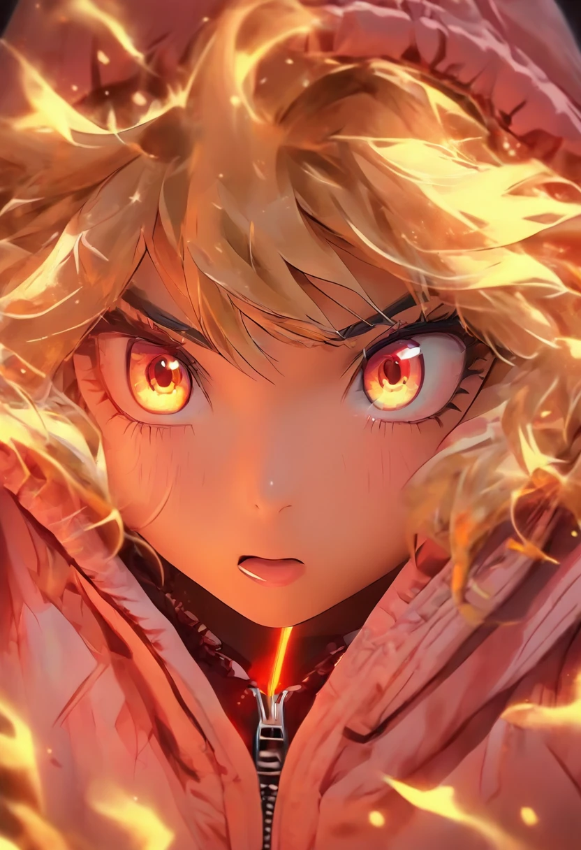 Top quality, Masterpiece, high resolution, 8K, Hoodie and anime style girl, One girl, detailed line art, Digital enhancement, Close up, Anime core, Flowing fabric,rot,torogao,Various expressions,The expression of wide eyes