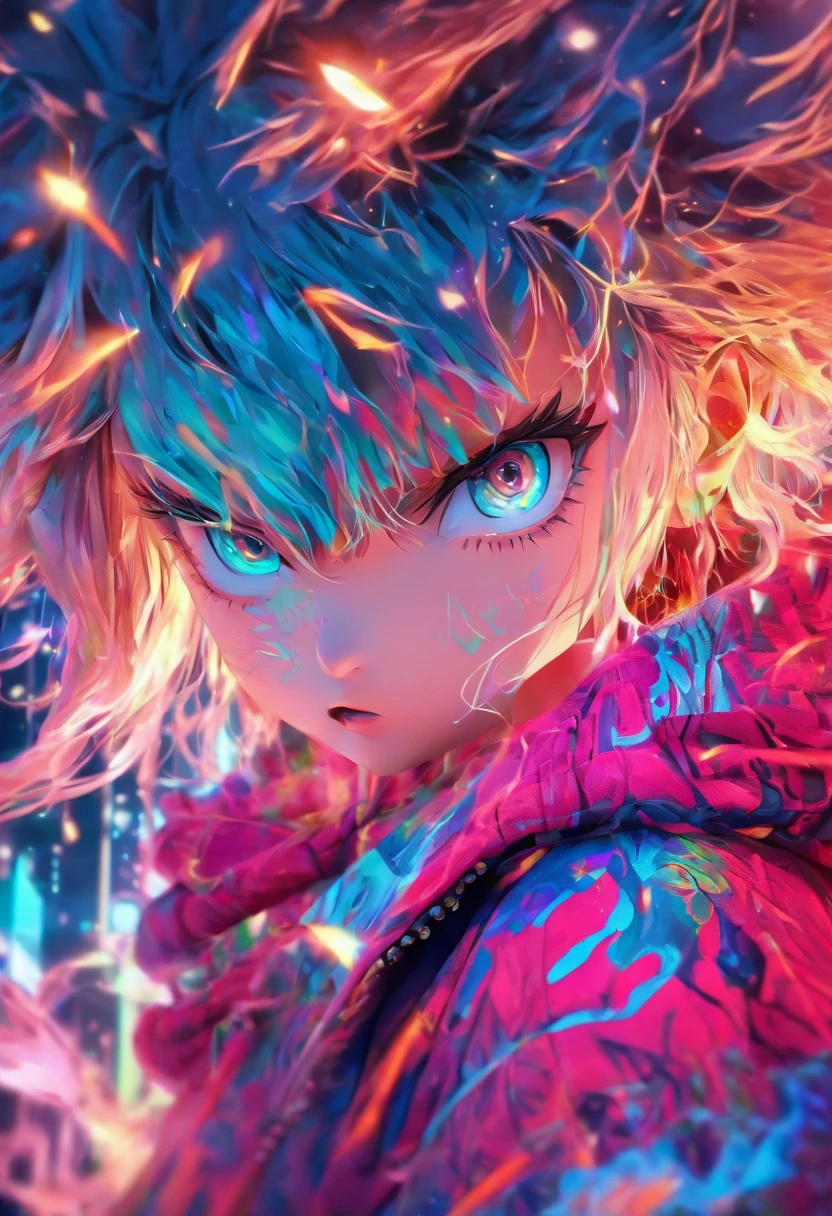 Top quality, Masterpiece, high resolution, 8K, Hoodie and anime style girl, One girl, detailed line art, Digital enhancement, Close up, Anime core, Flowing fabric,rot,torogao,Various expressions,opens his eyes wide,Unbelievable expression