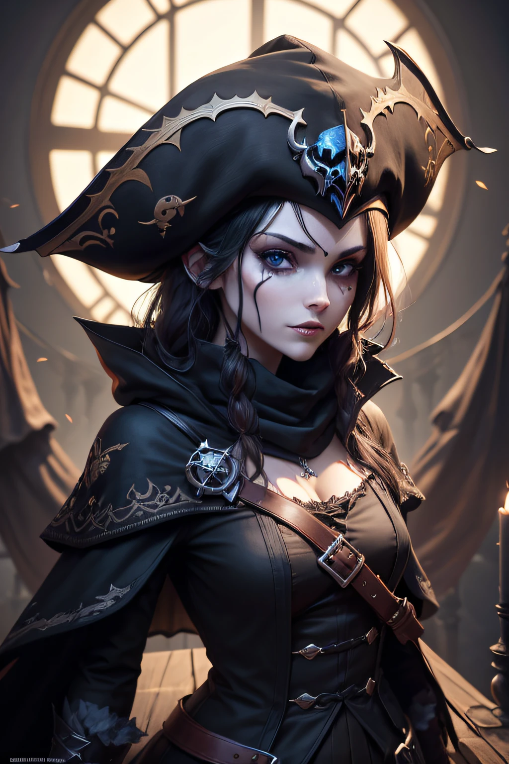 ark art darkweb pirate malefique, Utilisation d'un masque anonyme, d'un chapeau capitaine, d'un parachute,d'un sabre, darkness,obscur,4K