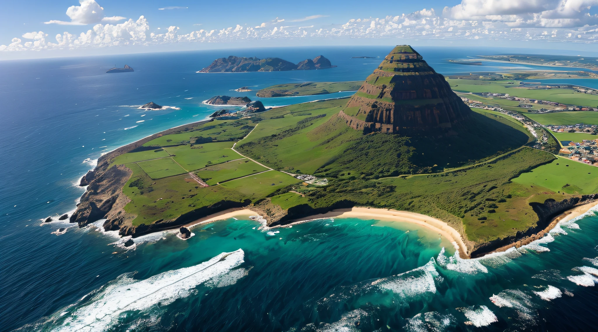 Advanced technological marvels on one of the hidden continents