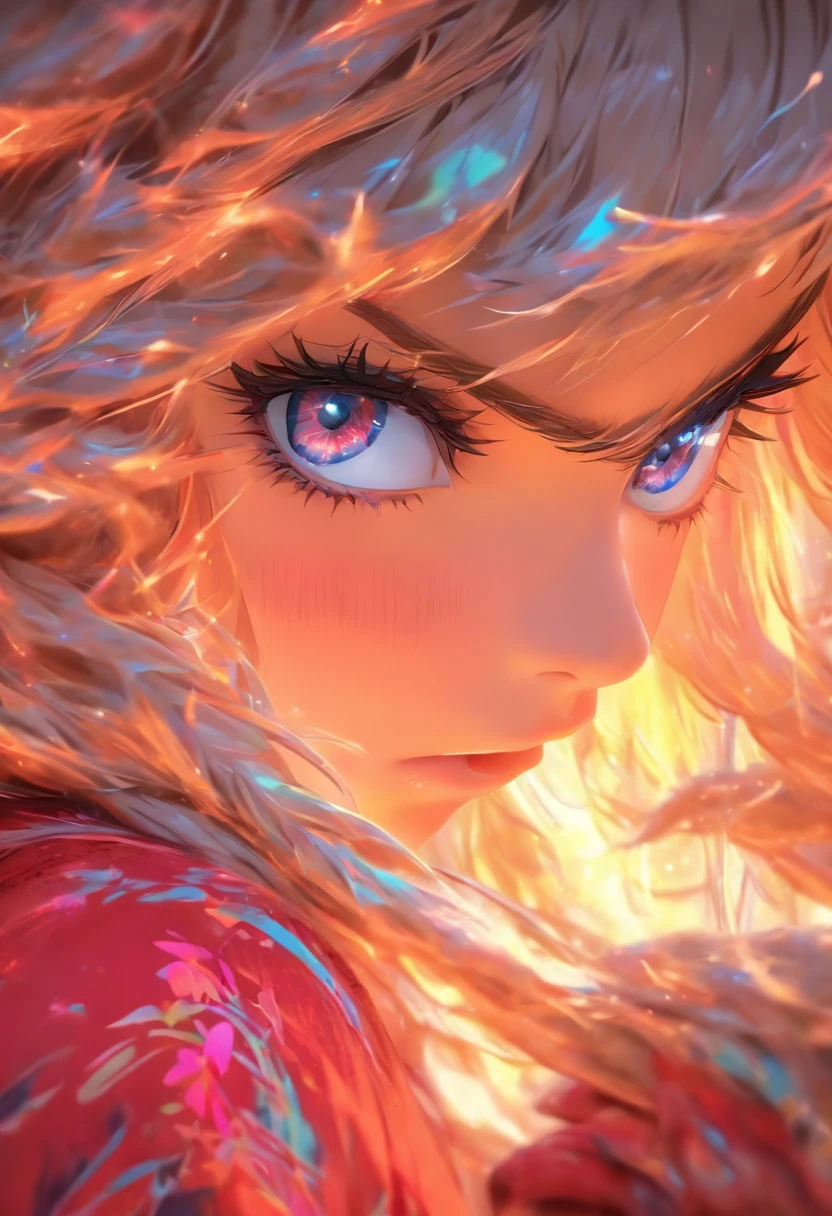 Top quality, Masterpiece, high resolution, 8K, Hoodie and anime style girl, One girl, detailed line art,  Digital enhancement, Close up, Anime core, Flowing fabric，rot，torogao，Various expressions，Tears