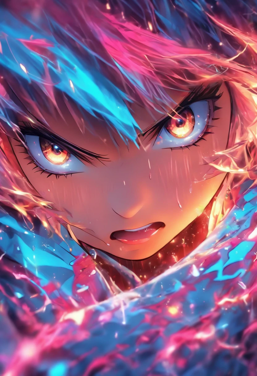 Top quality, Masterpiece, high resolution, 8K, Hoodie and anime style girl, One girl, detailed line art, Digital enhancement, Close up, Anime core, Flowing fabric,rot,torogao,Various expressions,Tears