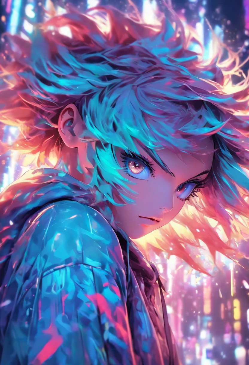 Top quality, Masterpiece, high resolution, 8K, Hoodie and anime style girl, One girl, detailed line art, Digital enhancement, Close up, Anime core, Flowing fabric,rot,torogao,Various expressions,Tears
