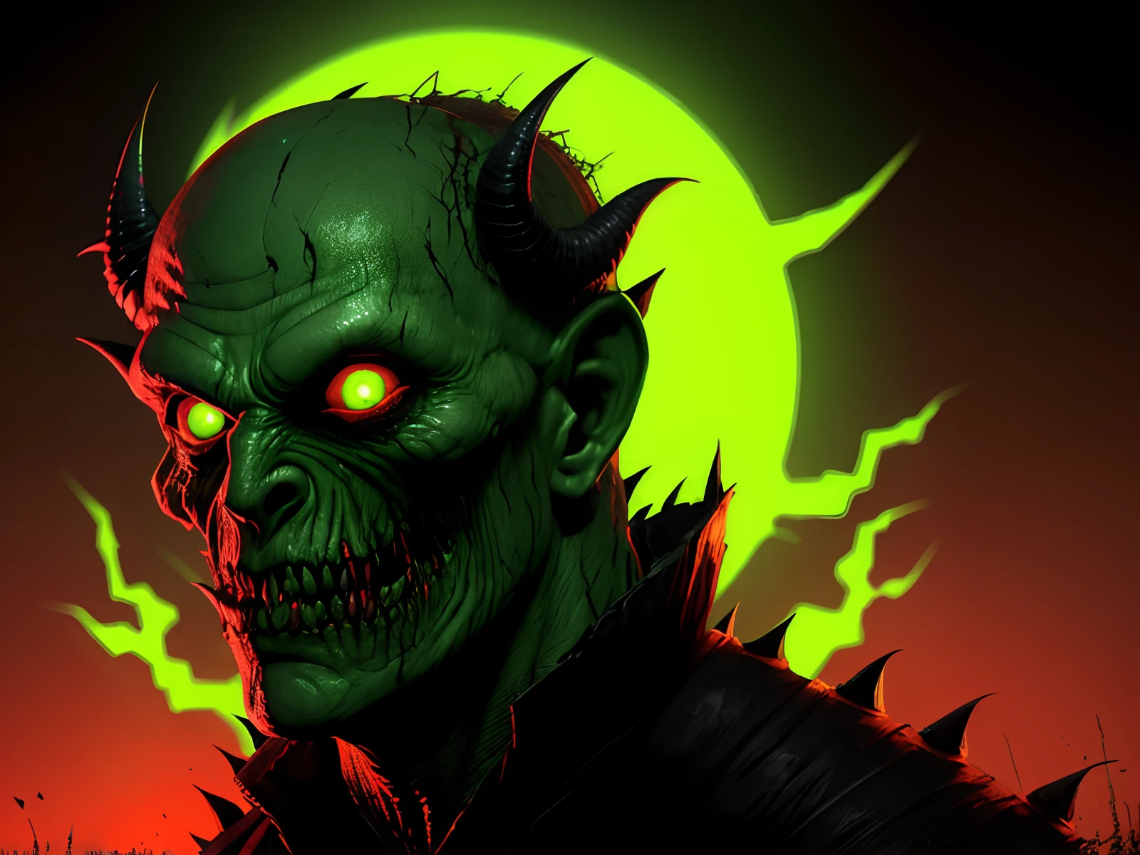 Lokesh name dp horror red and green